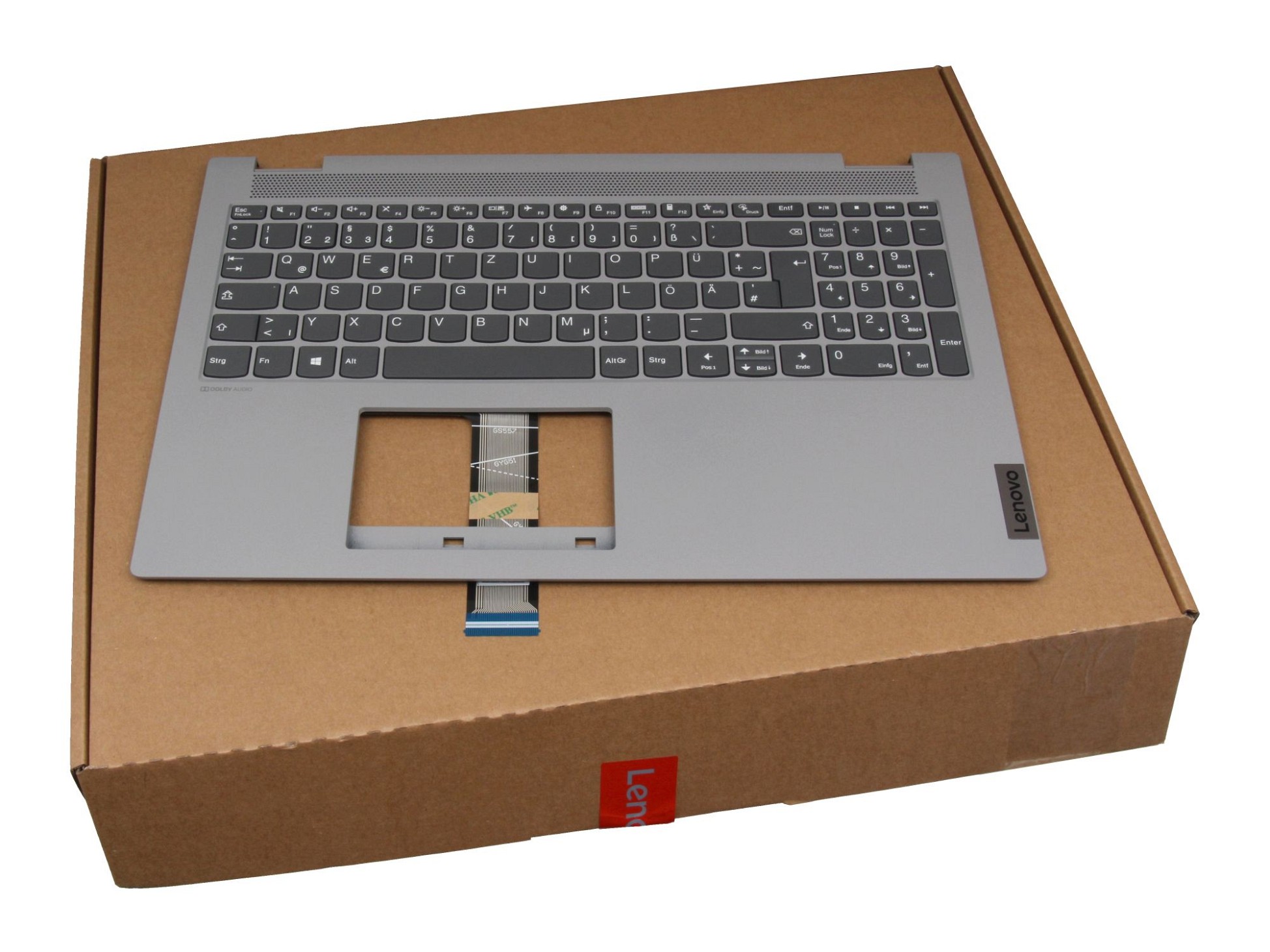 Lenovo PR55-GR Tastatur inkl. Topcase DE (deutsch) grau/grau