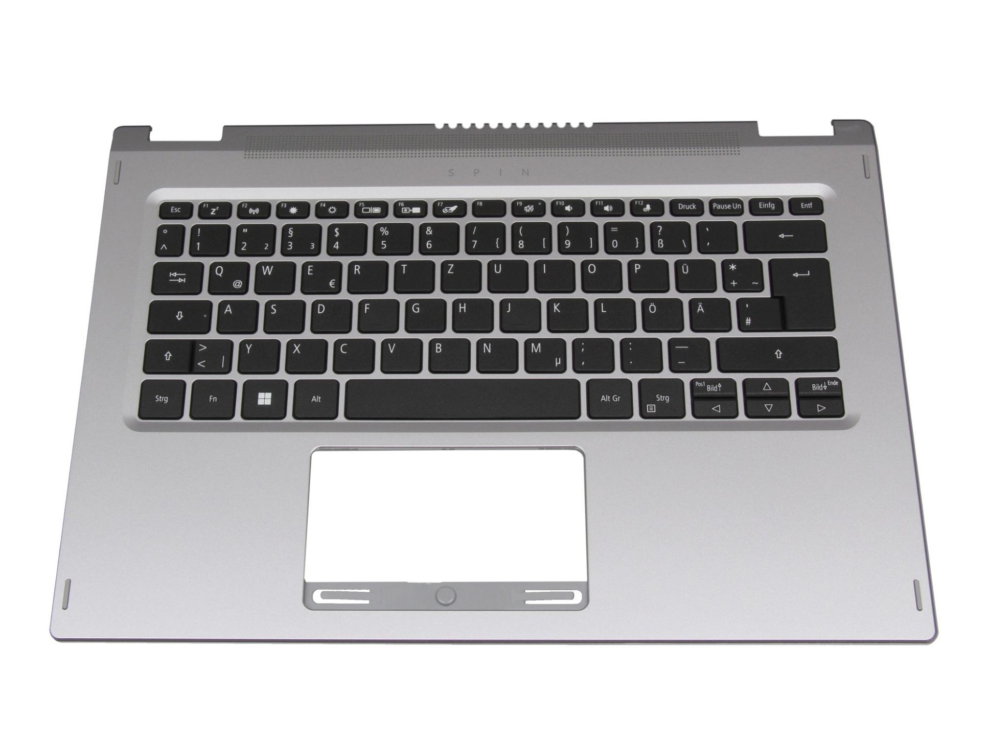 Acer SV03T-A85B1 Tastatur inkl. Topcase DE (deutsch) schwarz/silber