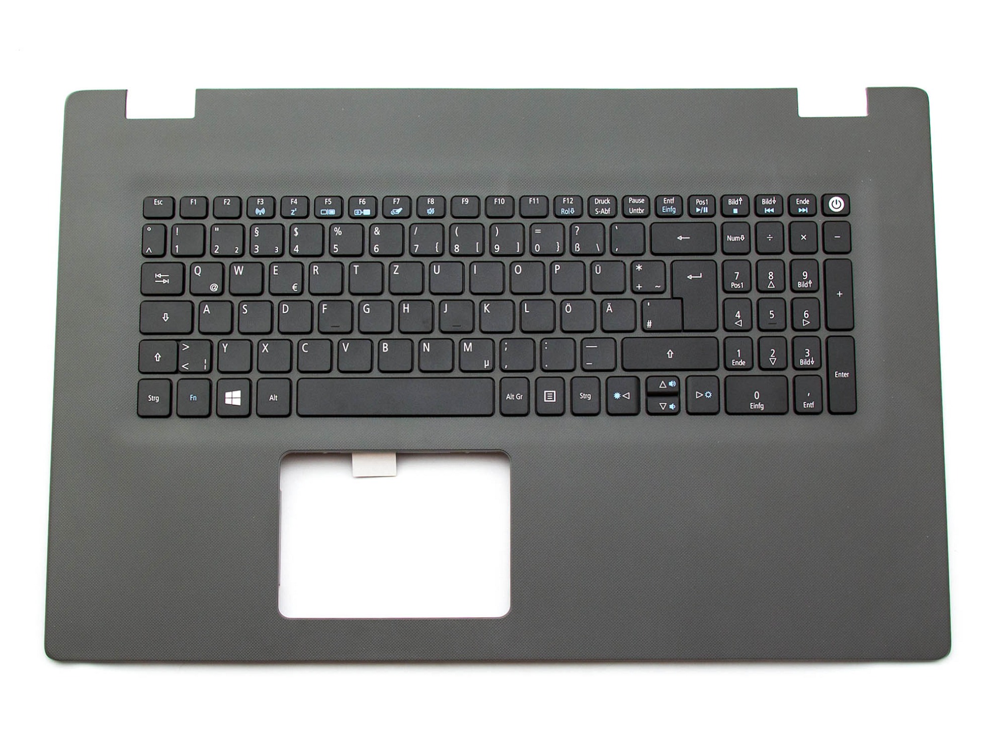 Acer 55105548K201 Tastatur inkl. Topcase DE (deutsch) schwarz/grau B-Ware