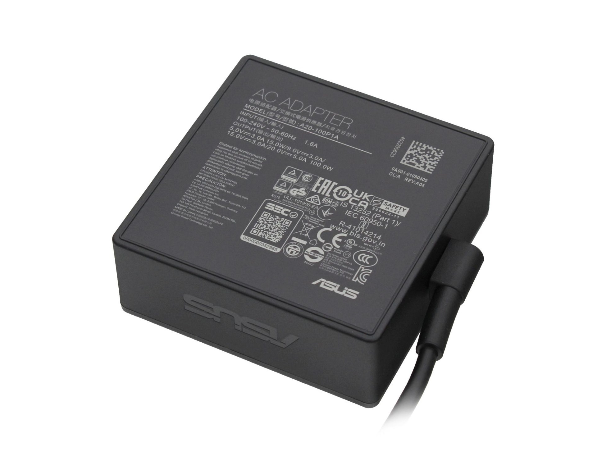 Asus 0A001-01090000 USB-C Netzteil 100,0 Watt