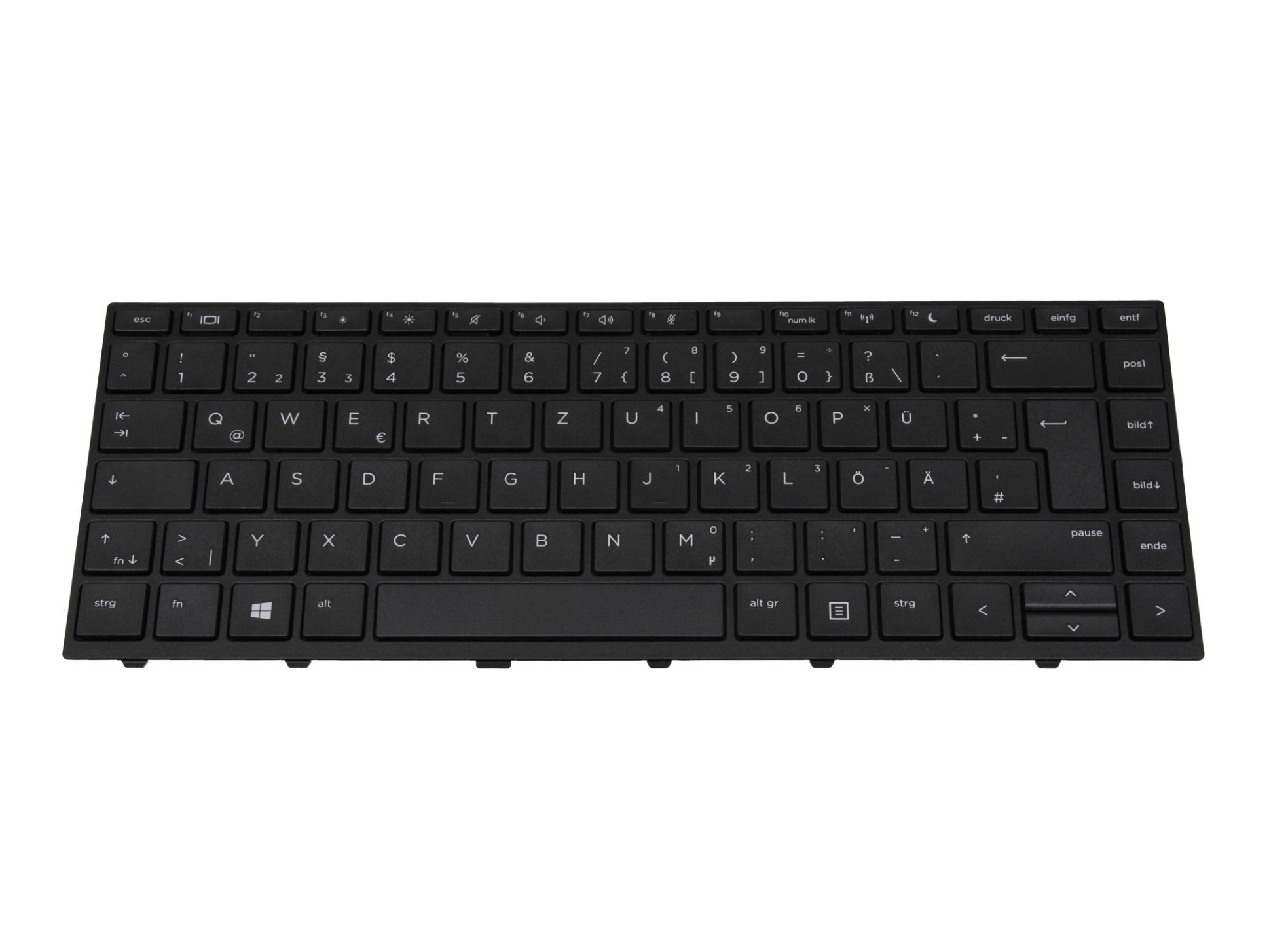 HP SG-87700-2DA Tastatur DE (deutsch) schwarz/schwarz matt ohne Numpad