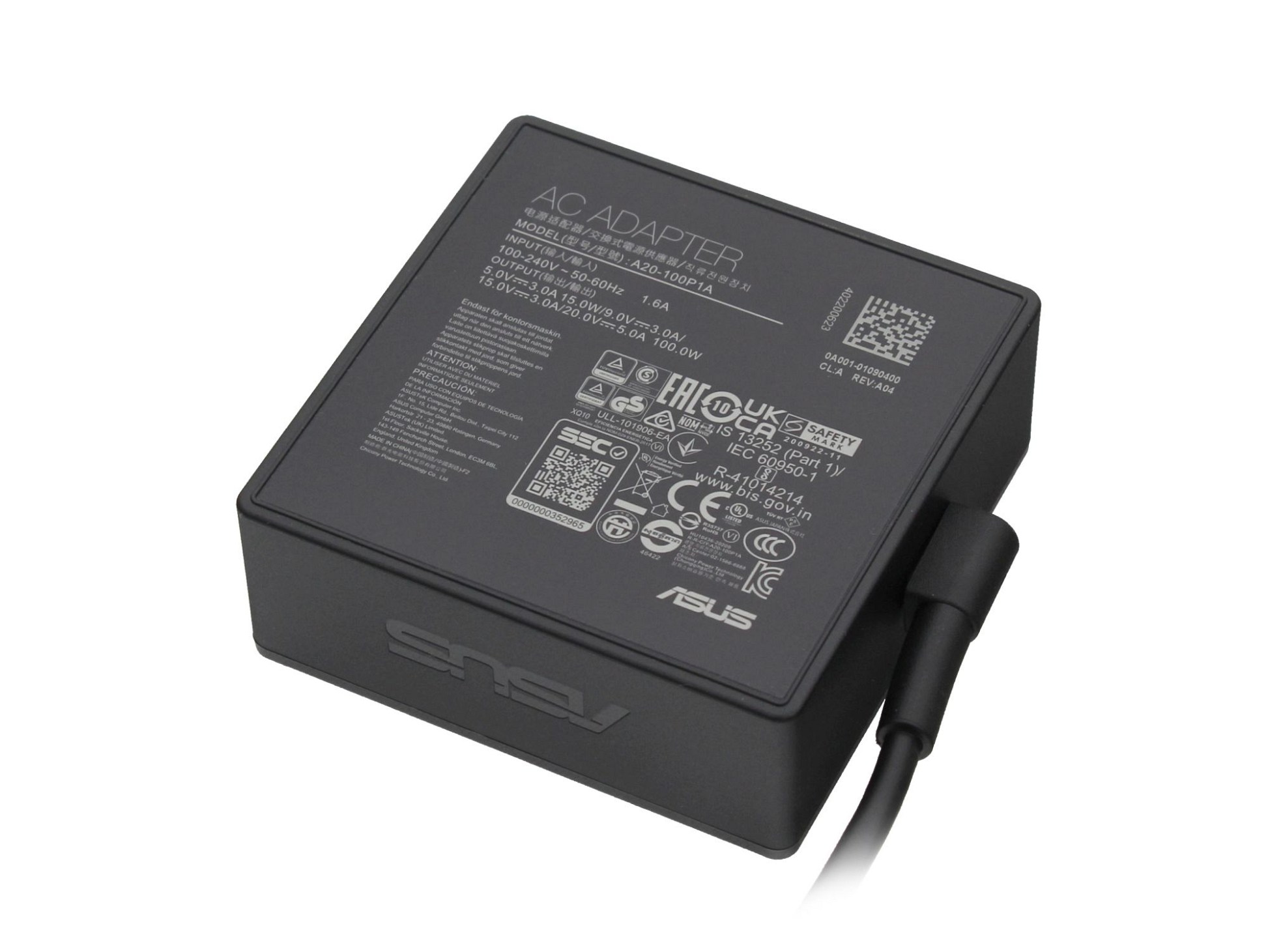 Asus 0A001-01090100 USB-C Netzteil 100,0 Watt