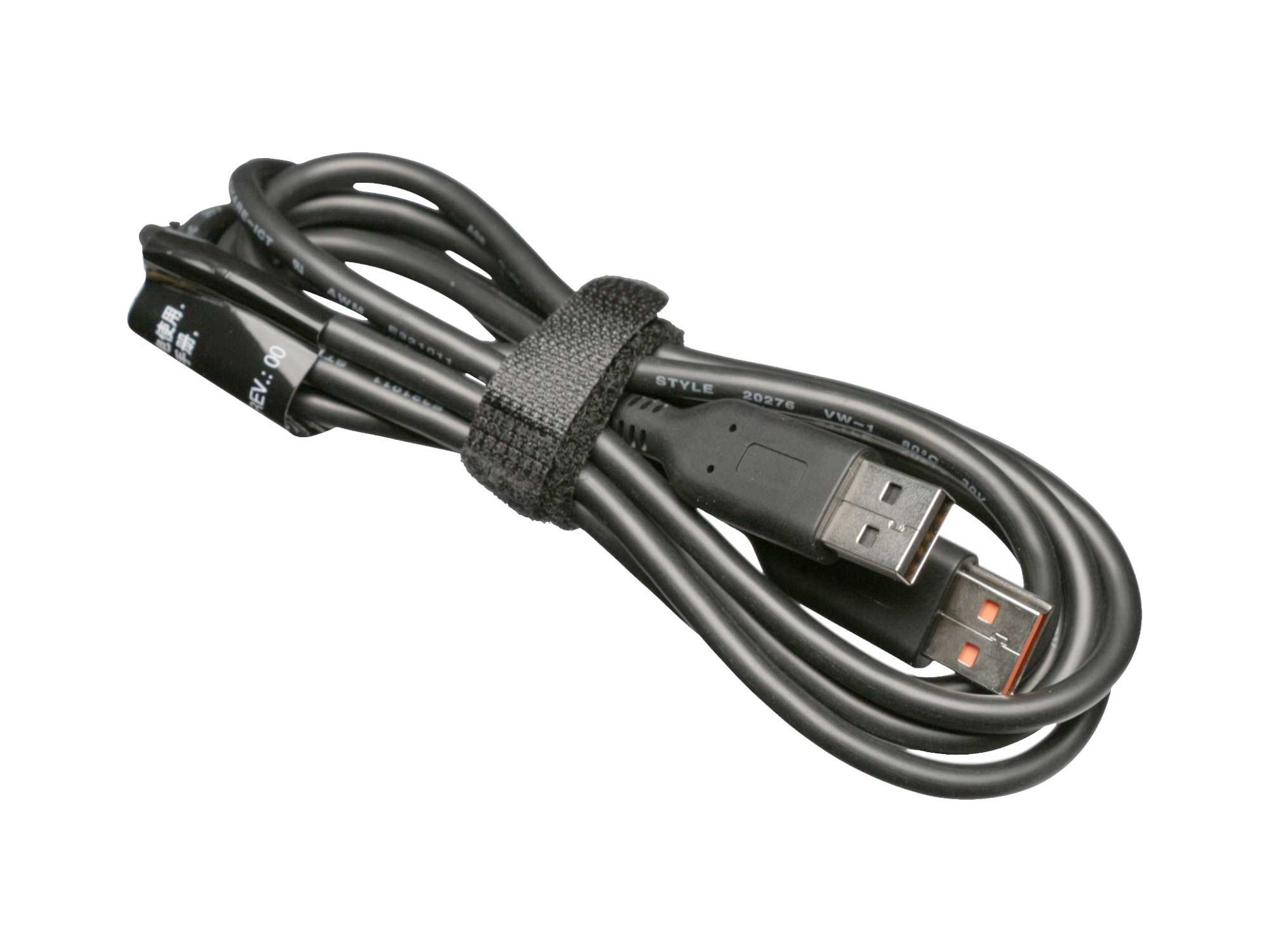 USB Daten- / Ladekabel schwarz Original 1,00m für Lenovo Yoga 3-1170 (80J8)