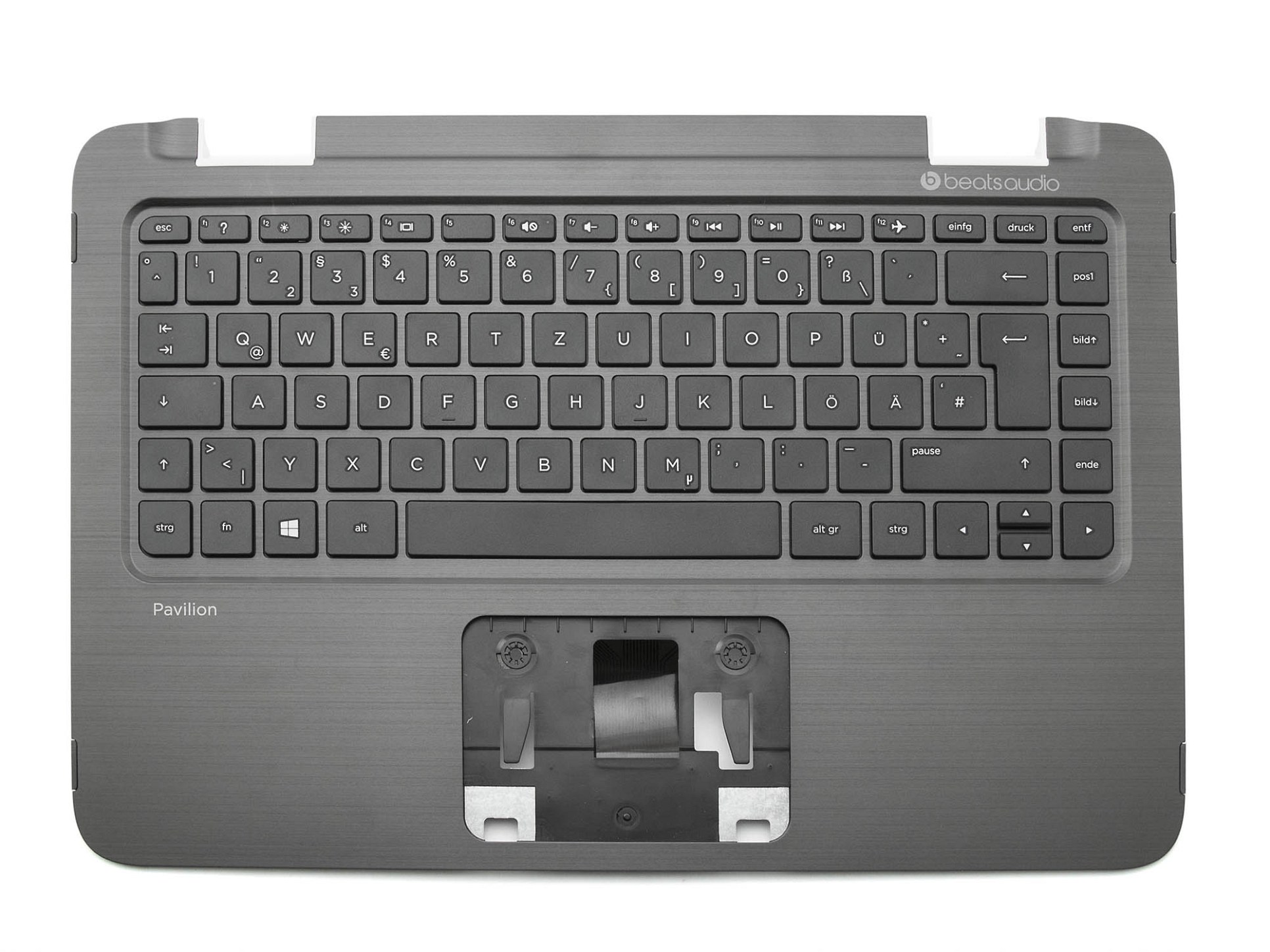 HP 778480-041 Tastatur inkl. Topcase DE (deutsch) schwarz/schwarz