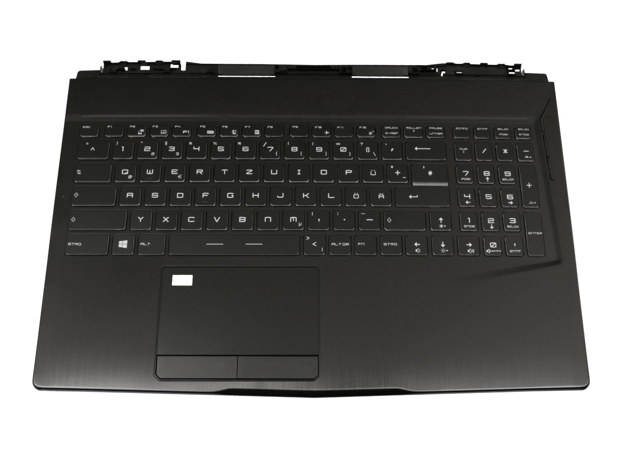 Sunrex V143422GK2 GR Tastatur inkl. Topcase DE (deutsch) schwarz/schwarz mit Backlight