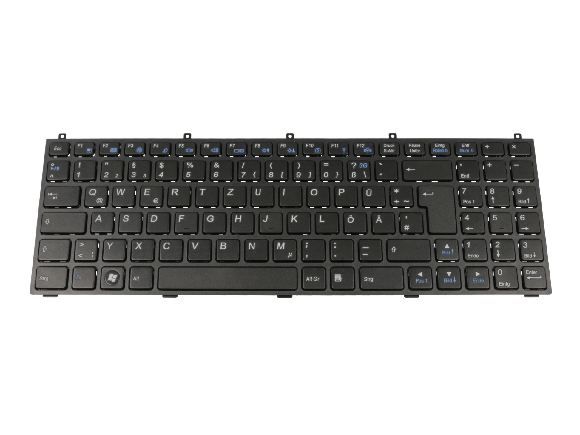 Clevo 6-80-W2W50-070-1 Tastatur DE (deutsch) schwarz/grau