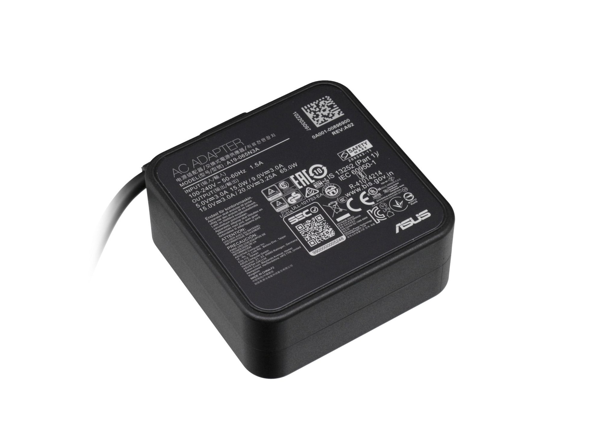USB-C Netzteil 65,0 Watt für Asus ZenBook 14 UM425IA