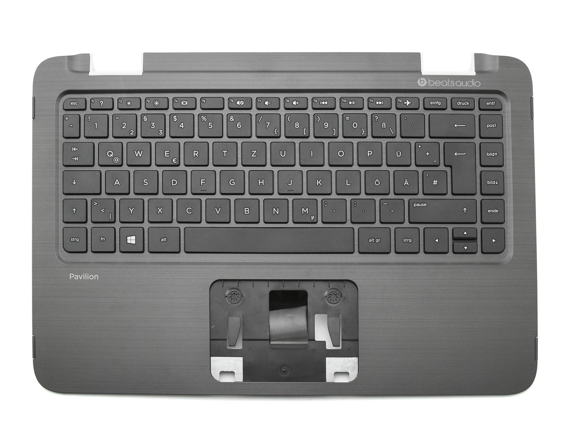 HP 760888-041 Tastatur inkl. Topcase DE (deutsch) schwarz/schwarz