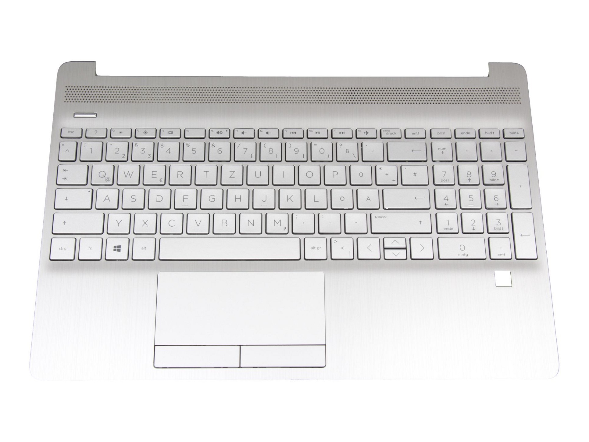 HP L52155-041 Tastatur inkl. Topcase DE (deutsch) silber/silber