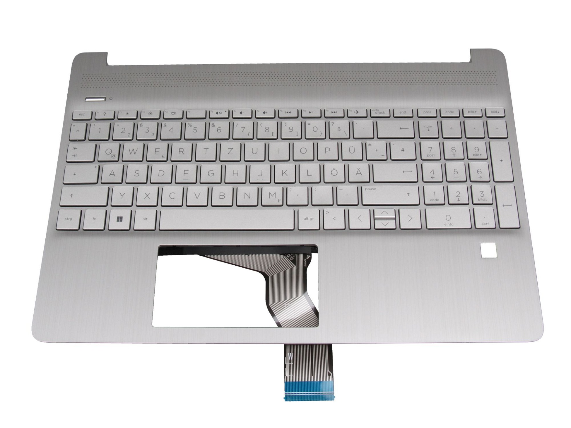 HP N21404-041 Tastatur inkl. Topcase DE (deutsch) silber/silber