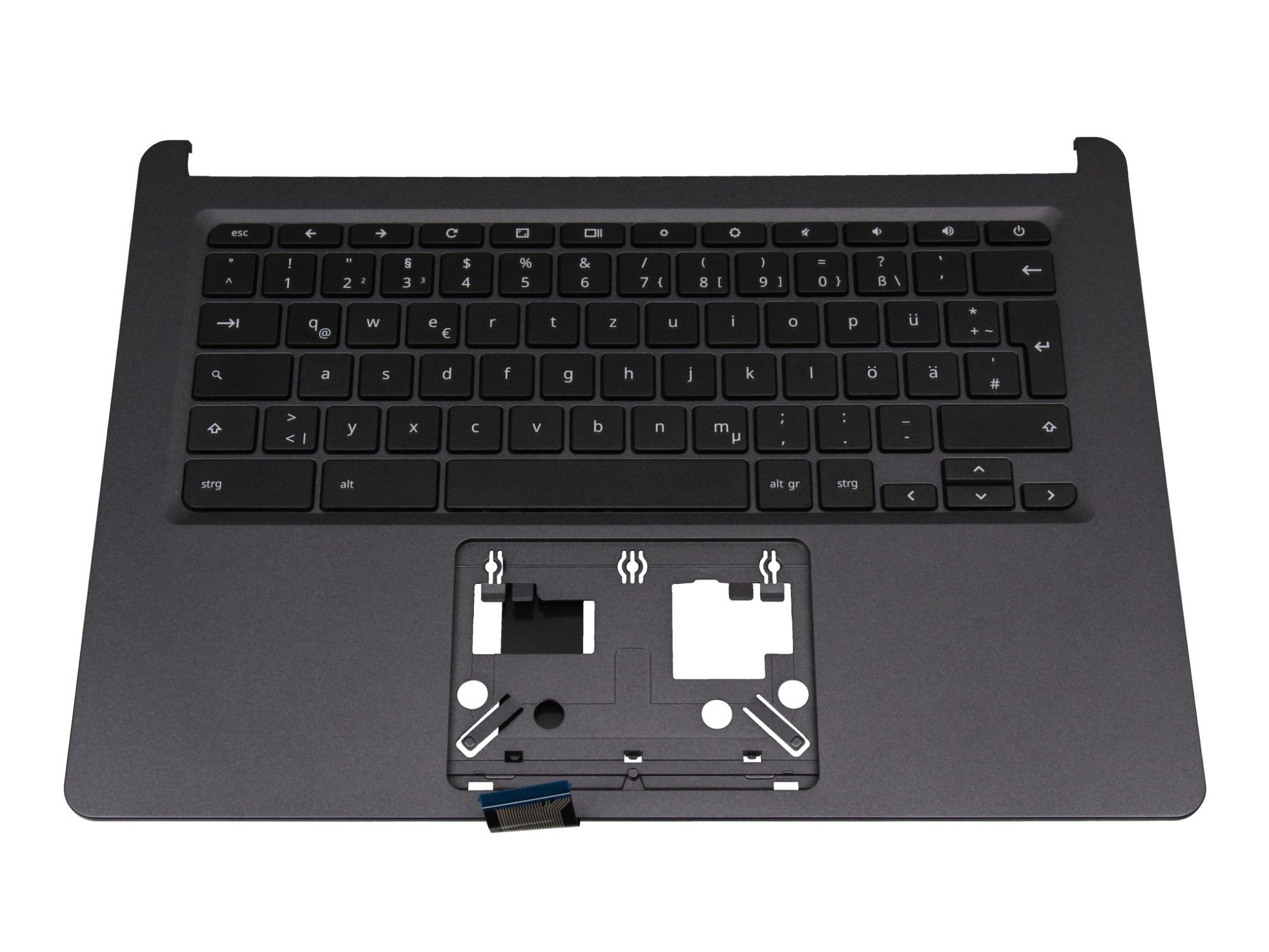 Acer 6BHPVN7015 Tastatur inkl. Topcase DE (deutsch) weiß/schwarz