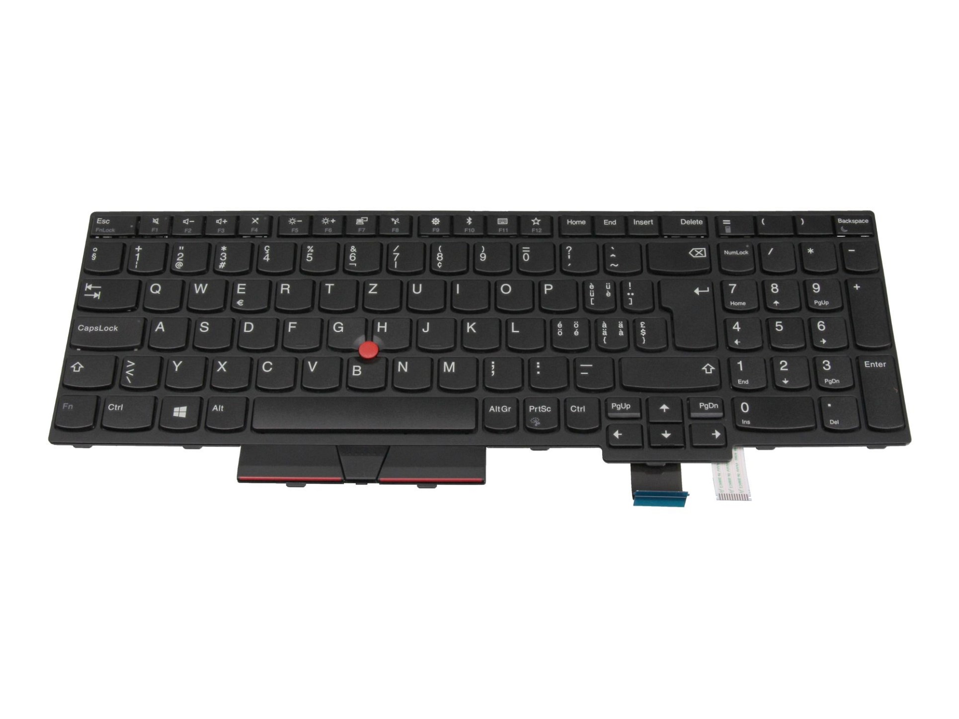 Lenovo LIM16C96CH-442 Tastatur CH (schweiz) schwarz/schwarz mit Mouse-Stick