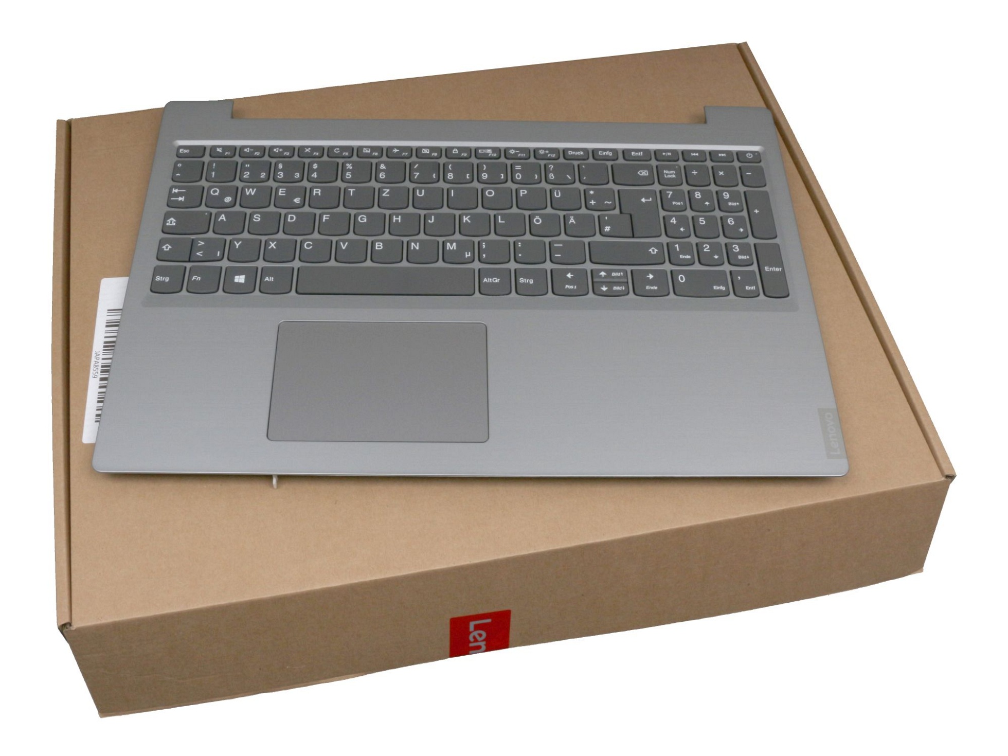 Lenovo PC5CP-GR Tastatur inkl. Topcase DE (deutsch) dunkelgrau/silber