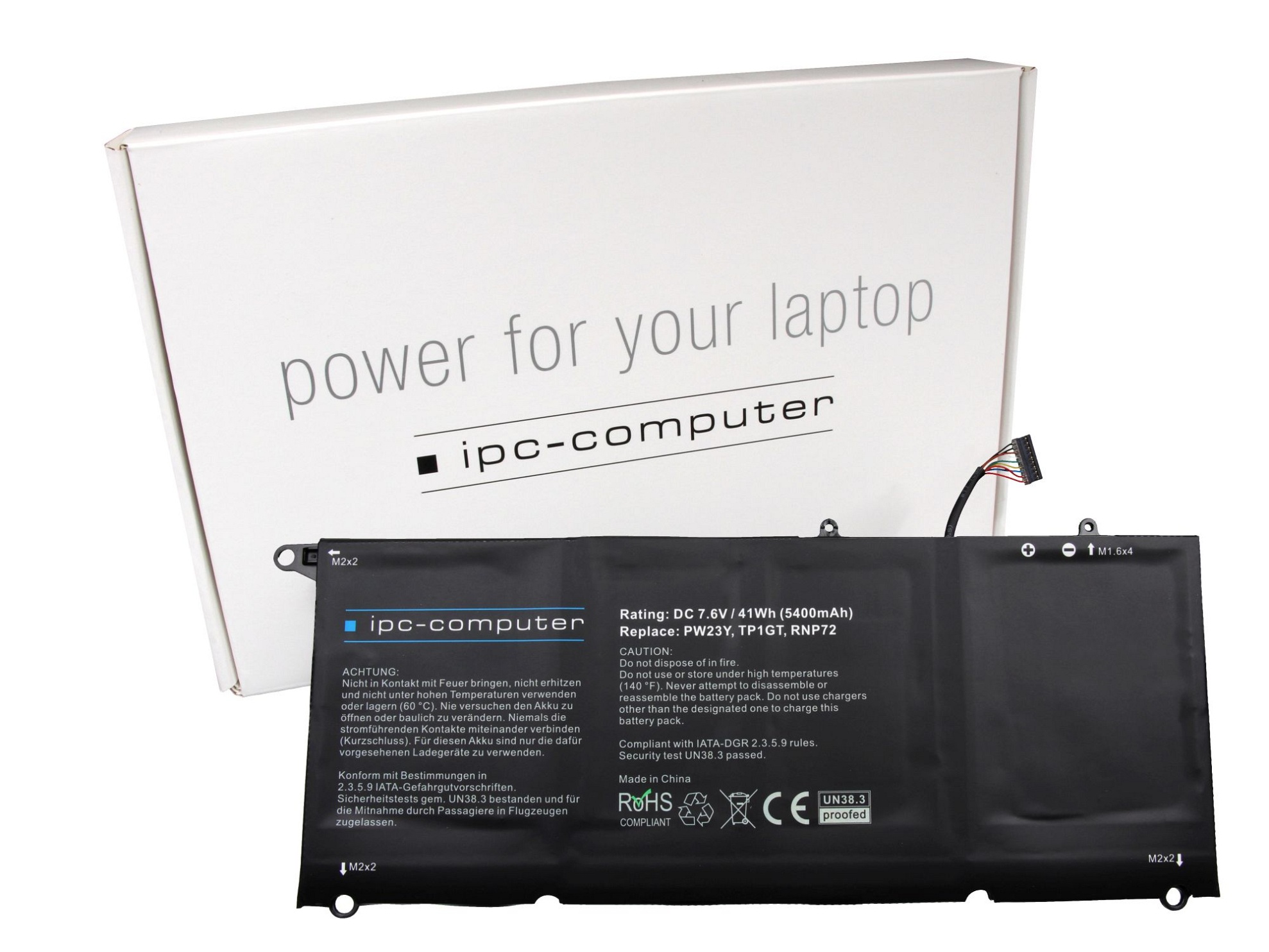 Dell 0PW23Y IPC-Computer Akku 41Wh