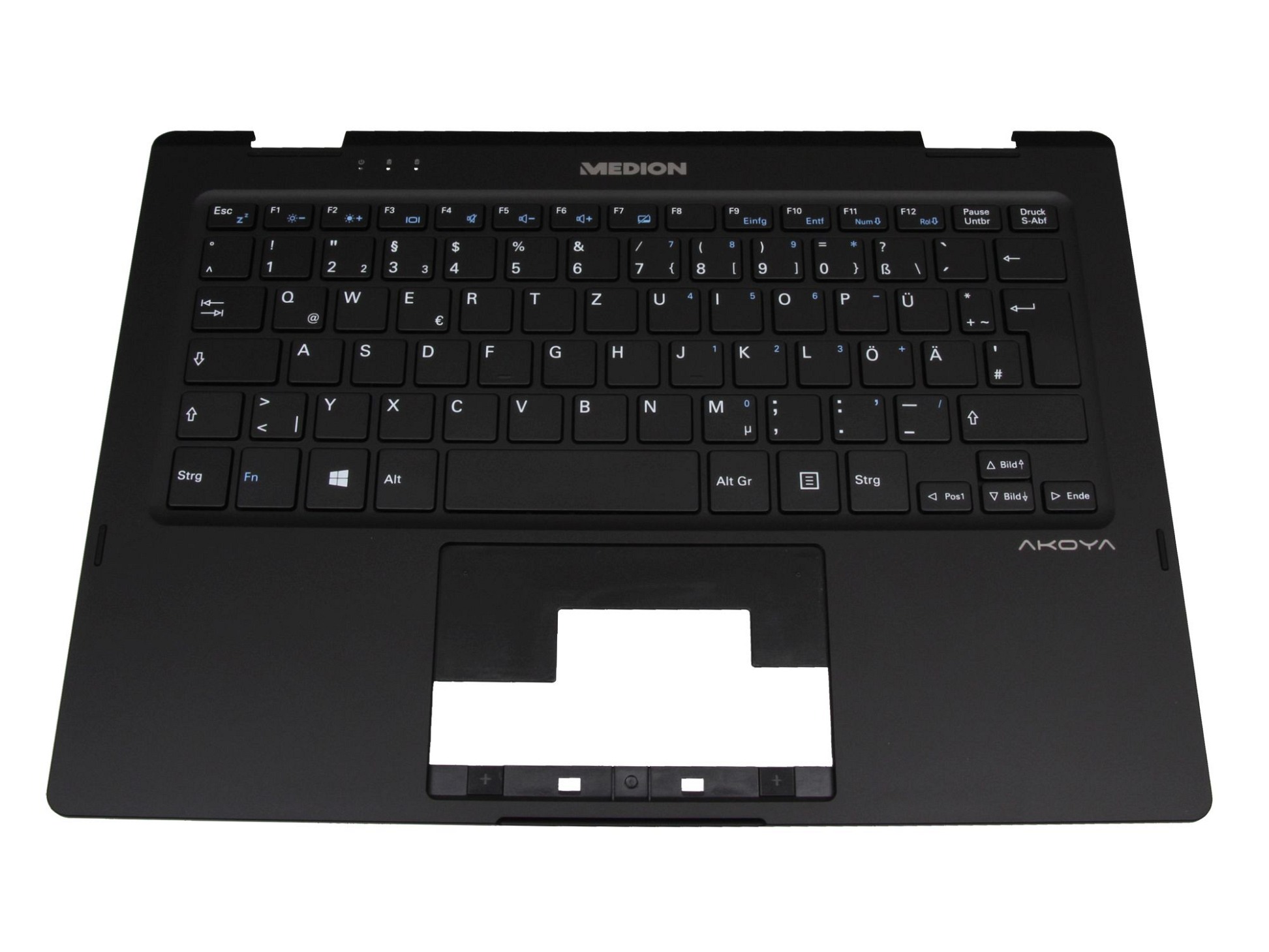Medion 40082256 Tastatur inkl. Topcase DE (deutsch) schwarz/schwarz