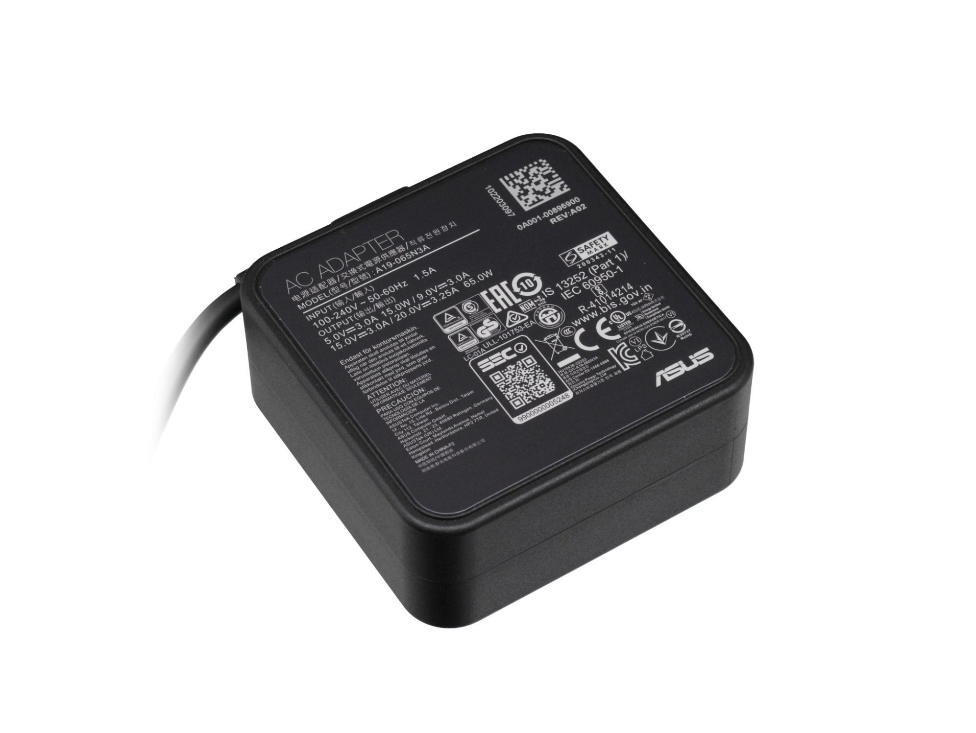 USB-C Netzteil 65,0 Watt für Asus ExpertBook B3 Flip B3402FEA