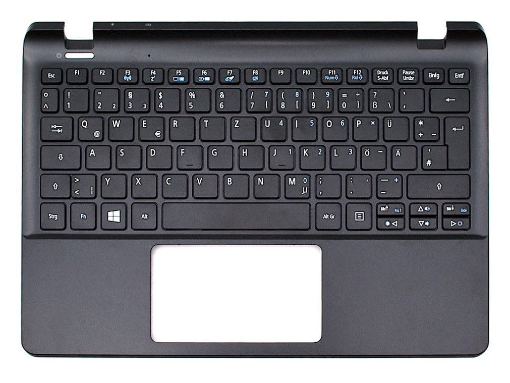 Quanta AEZHJG00020 Tastatur inkl. Topcase DE (deutsch) schwarz/schwarz
