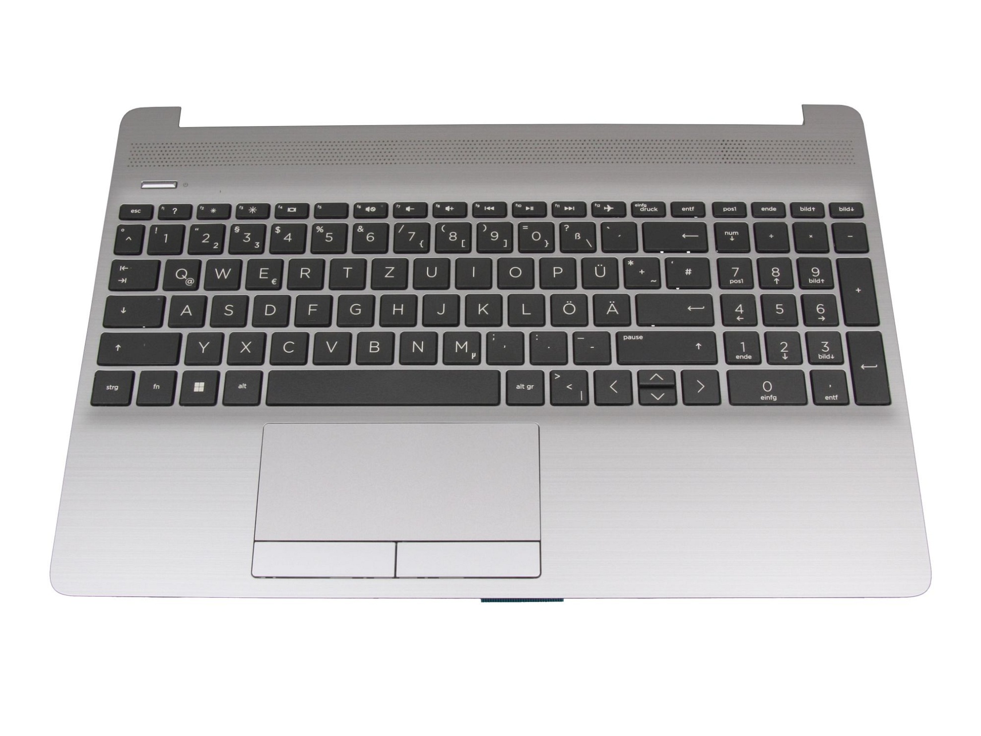 HP SB550A-73H3 Tastatur inkl. Topcase DE (deutsch) schwarz/silber