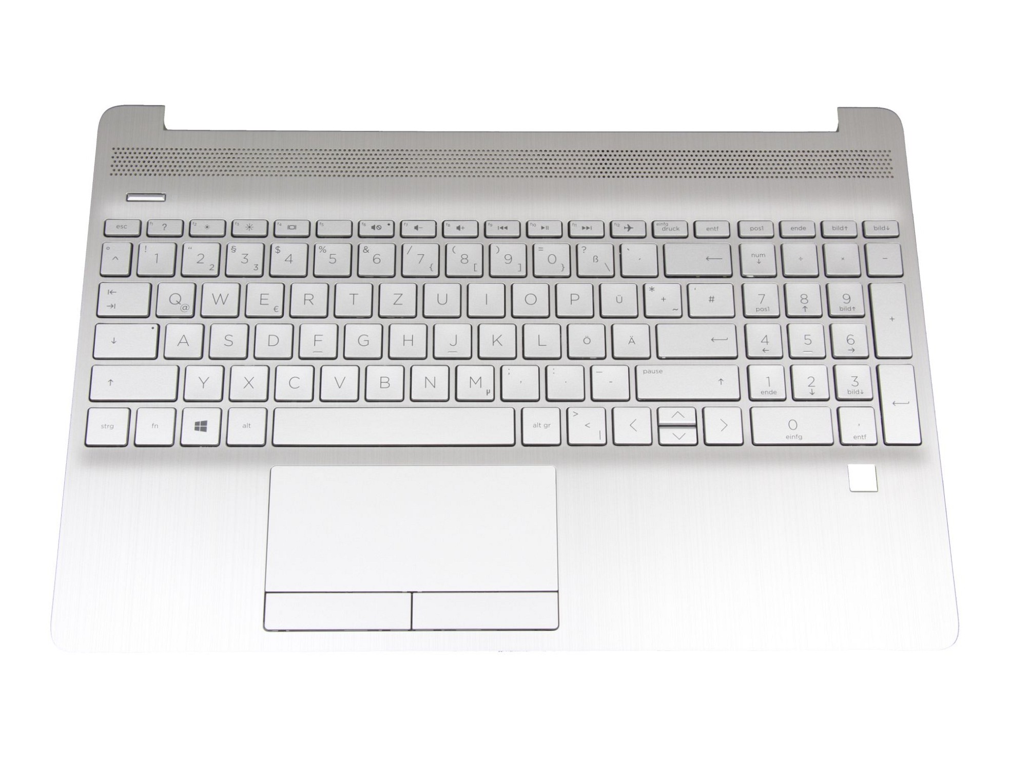 HP L53741-041 Tastatur inkl. Topcase DE (deutsch) silber/silber