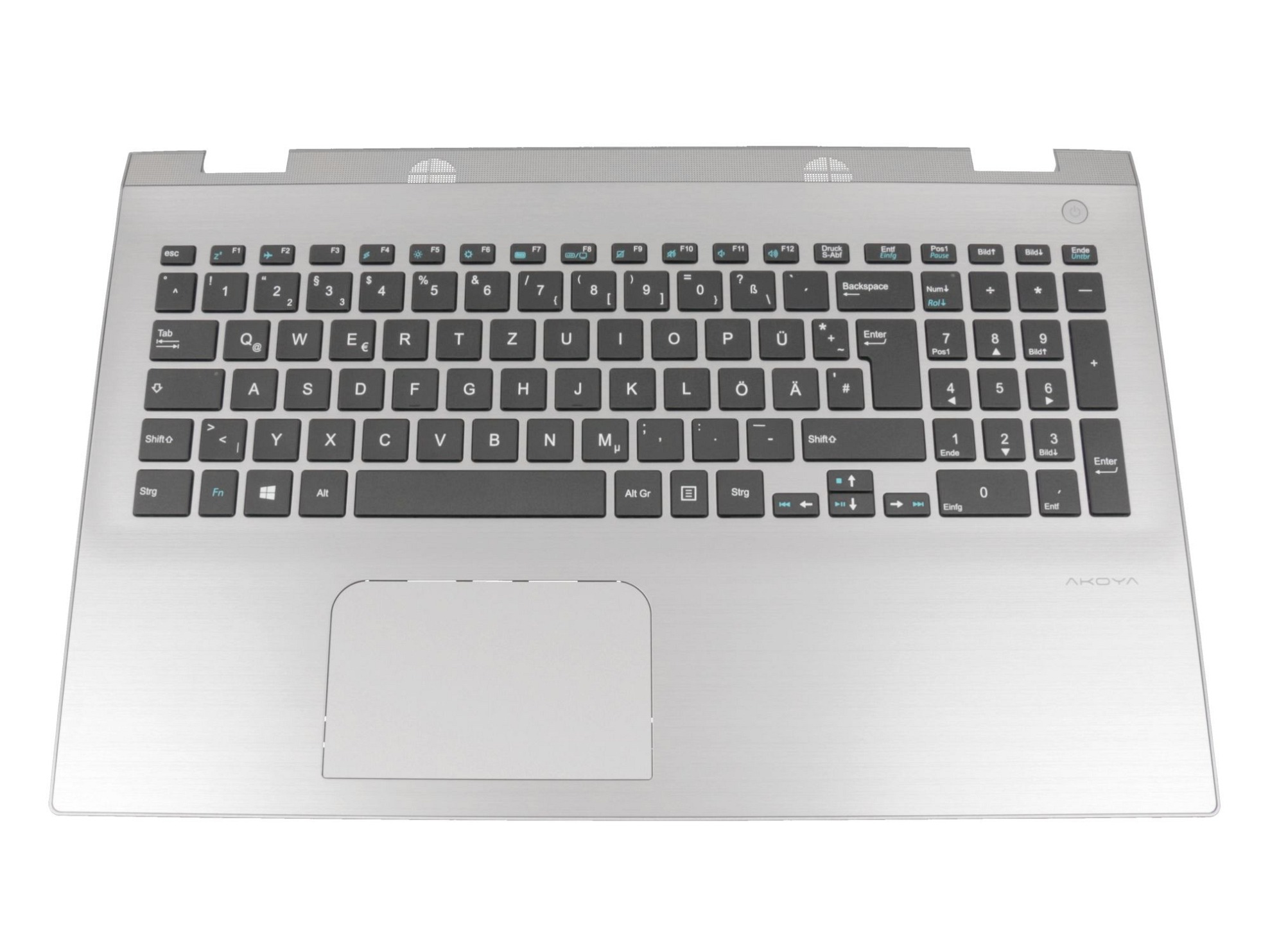 Medion 70N10A6T2000P Tastatur inkl. Topcase DE (deutsch) schwarz/silber