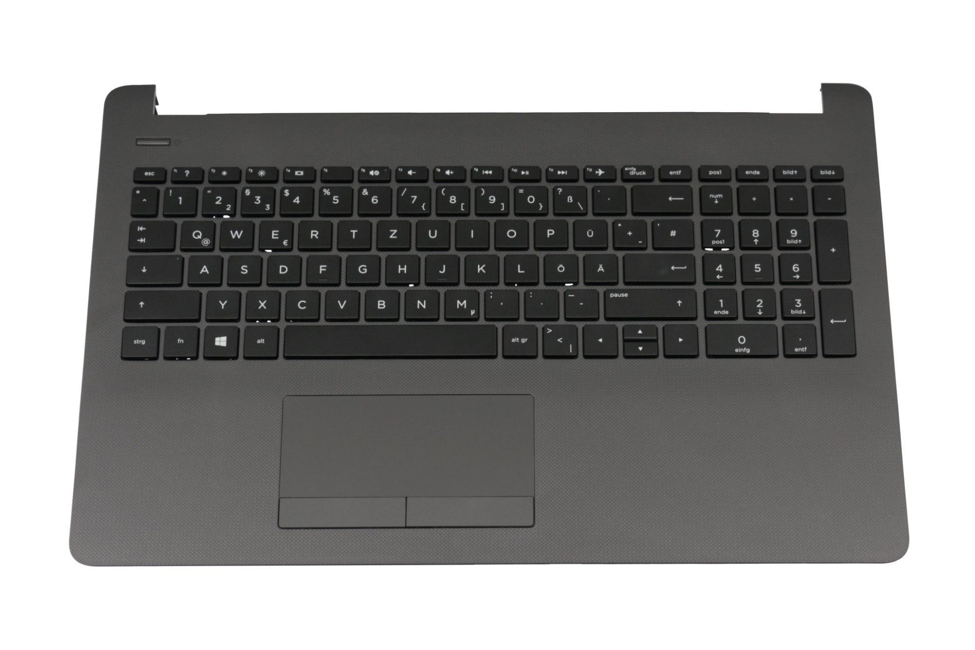 HP 920-003388-02 Tastatur inkl. Topcase DE (deutsch) schwarz/grau
