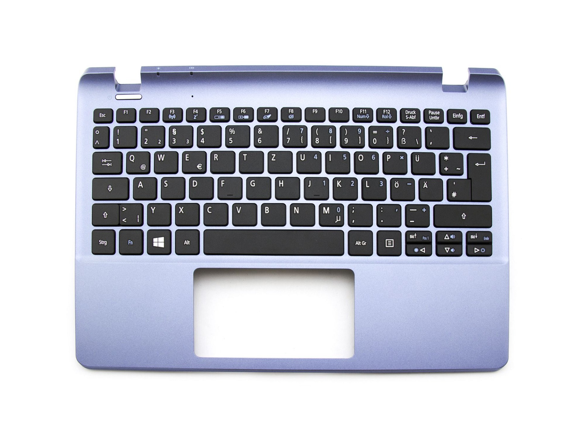 Acer 60.MRKN7.010 Tastatur inkl. Topcase DE (deutsch) schwarz/blau