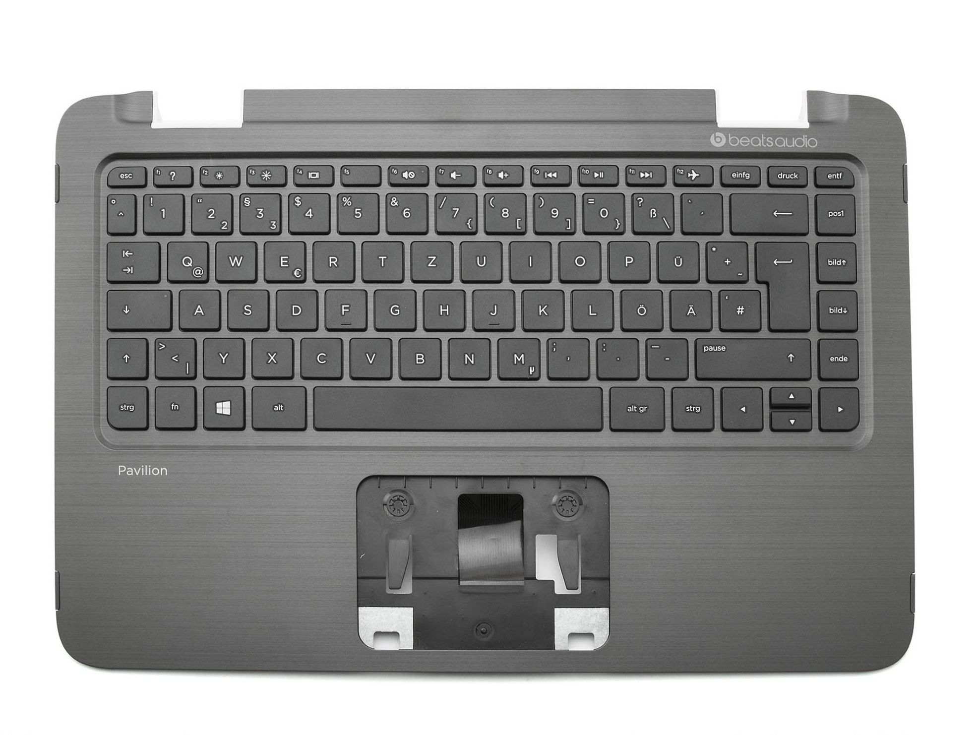 HP 767823-041 Tastatur inkl. Topcase DE (deutsch) schwarz/schwarz