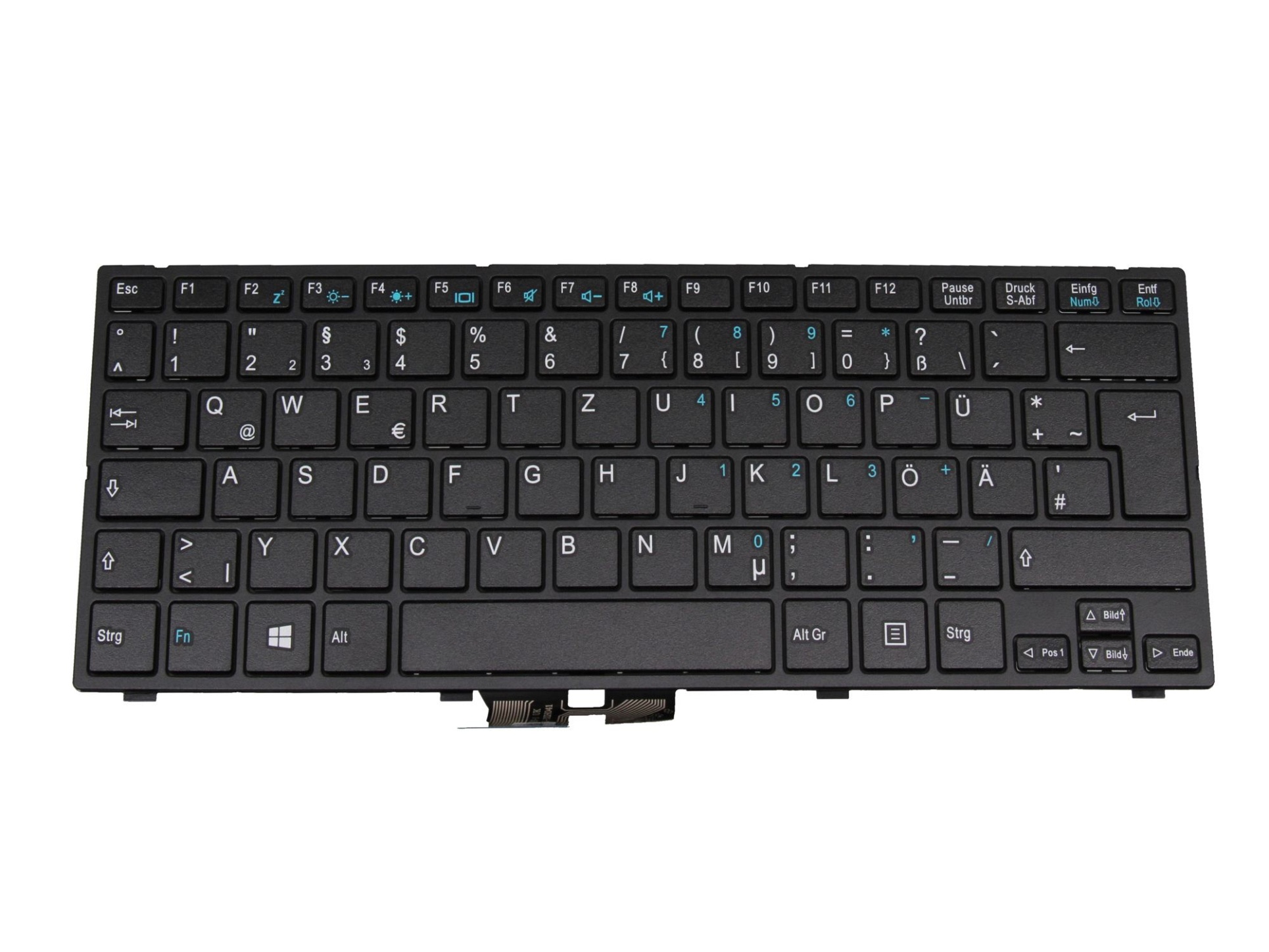 Medion 82-382PXB7105 Tastatur DE (deutsch) schwarz/schwarz