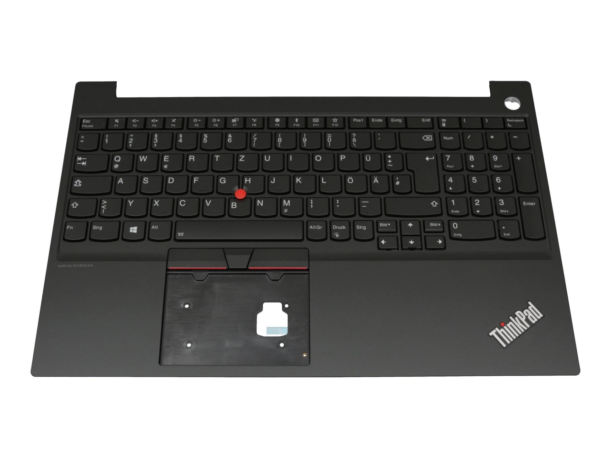 Lenovo 5M10V16903 Tastatur inkl. Topcase DE (deutsch) schwarz/schwarz mit Backlight und Mouse-Stick