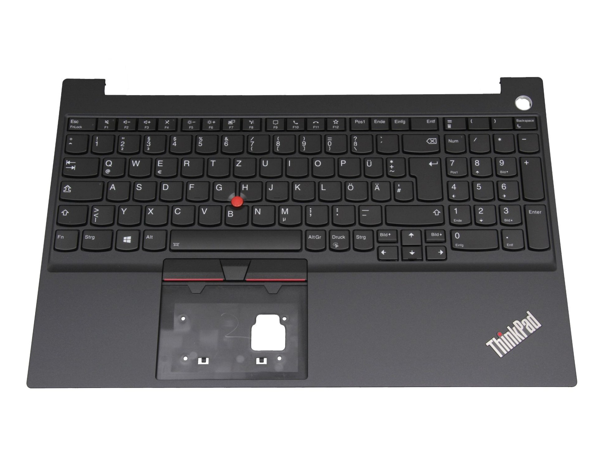 Lenovo PK131HK3B11 Tastatur inkl. Topcase DE (deutsch) schwarz/schwarz mit Backlight und Mouse-Stick