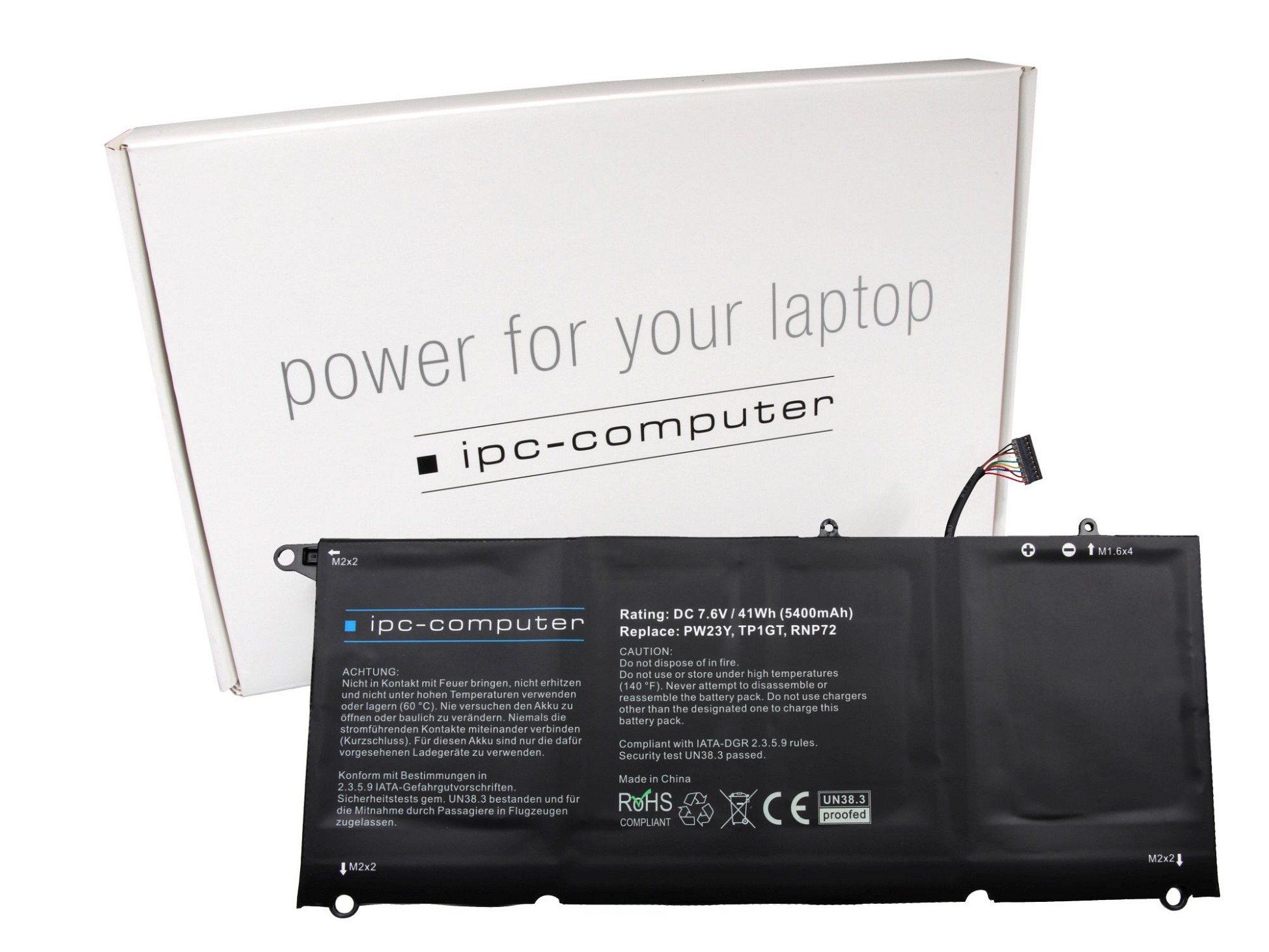 Dell RNP72 IPC-Computer Akku 41Wh