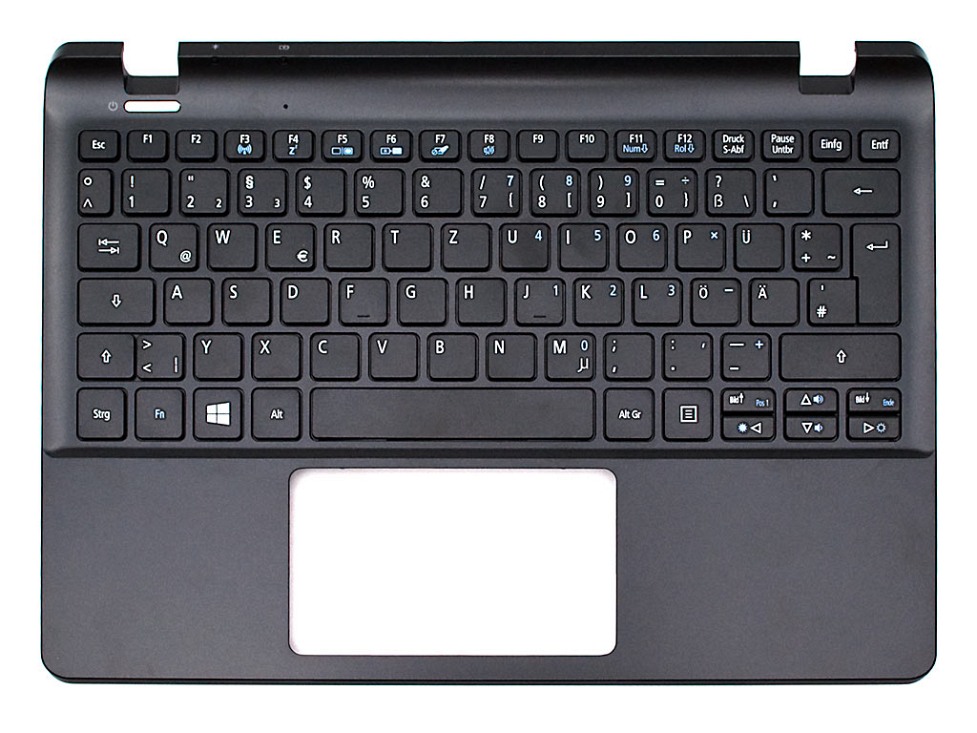 Acer 60VA1N7011 Tastatur inkl. Topcase DE (deutsch) schwarz/schwarz