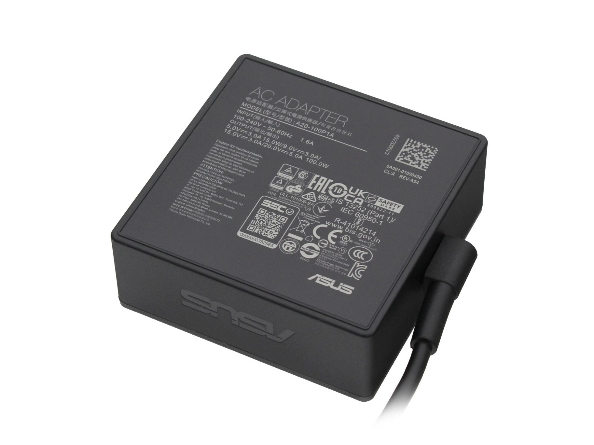 Asus 0A001-01090300 USB-C Netzteil 100,0 Watt