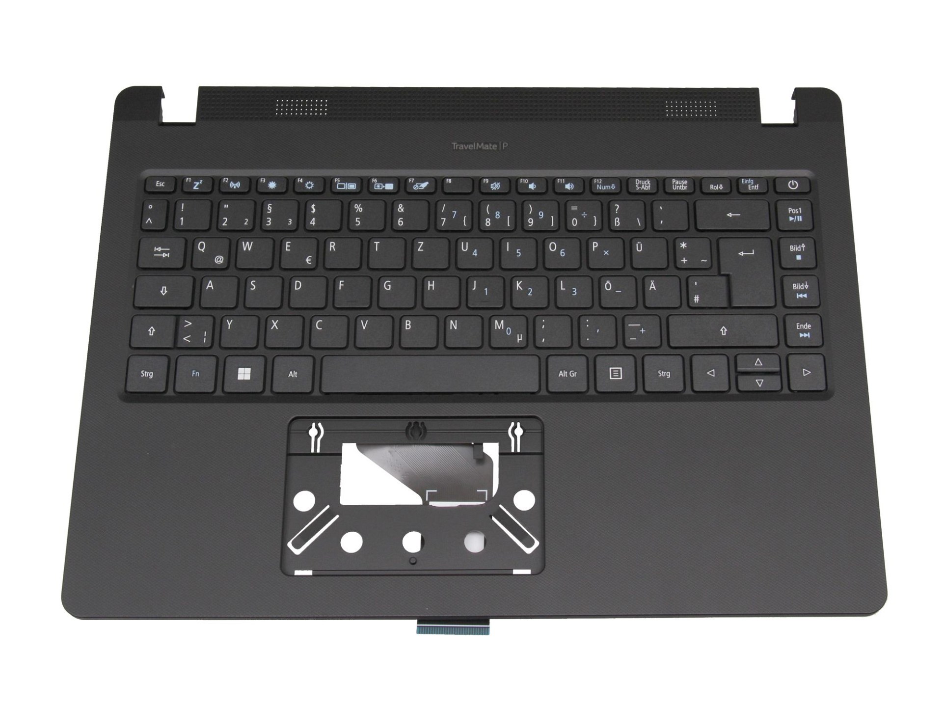 Acer 68VPNN70433 Tastatur inkl. Topcase DE (deutsch) schwarz/schwarz