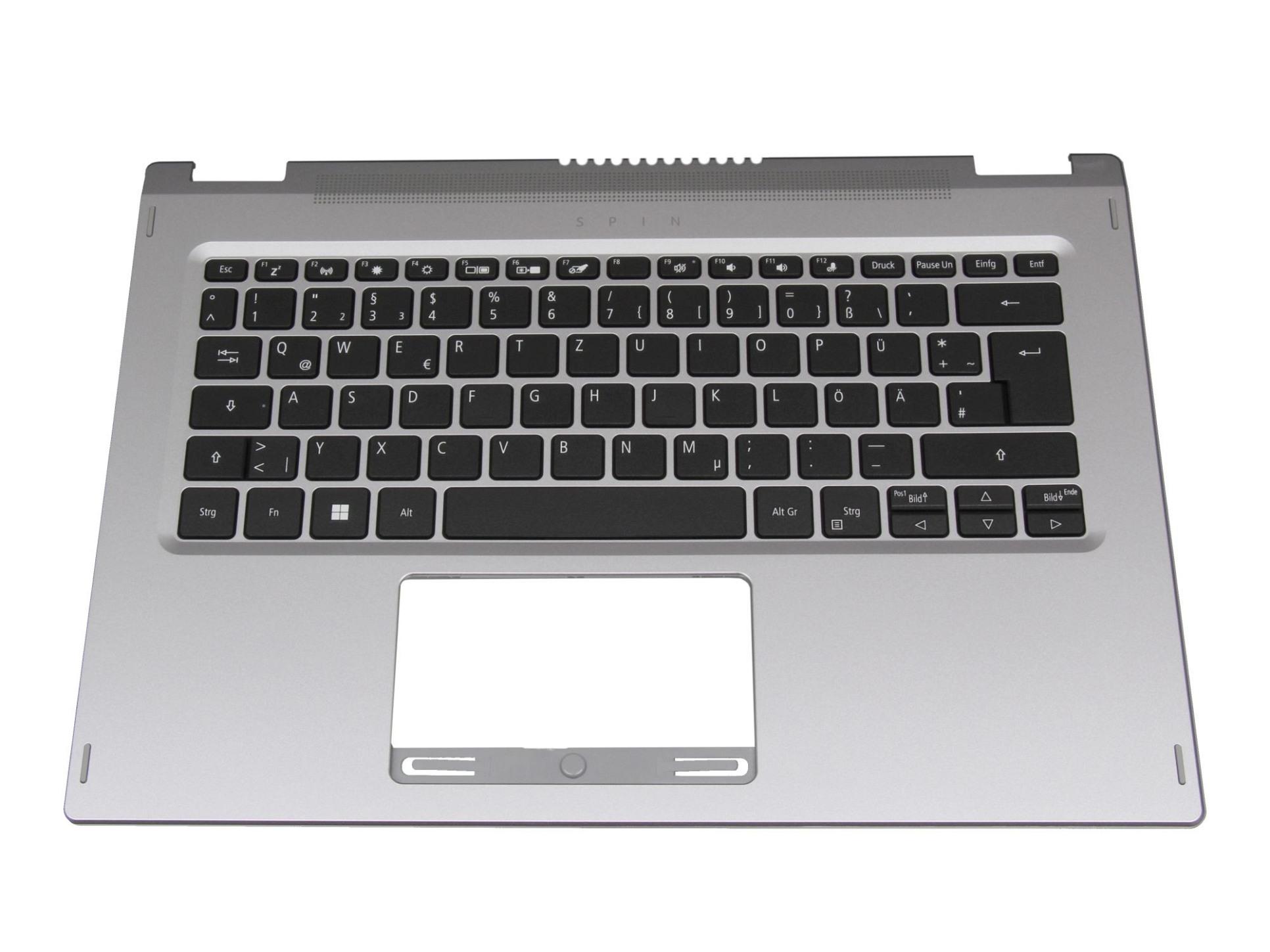 Acer 3AB5DD6600 Tastatur inkl. Topcase DE (deutsch) schwarz/silber