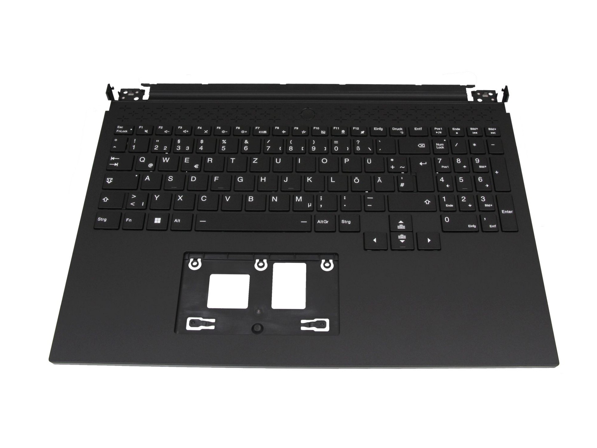 Medion 40083457 Tastatur inkl. Topcase DE (deutsch) schwarz/schwarz mit Backlight