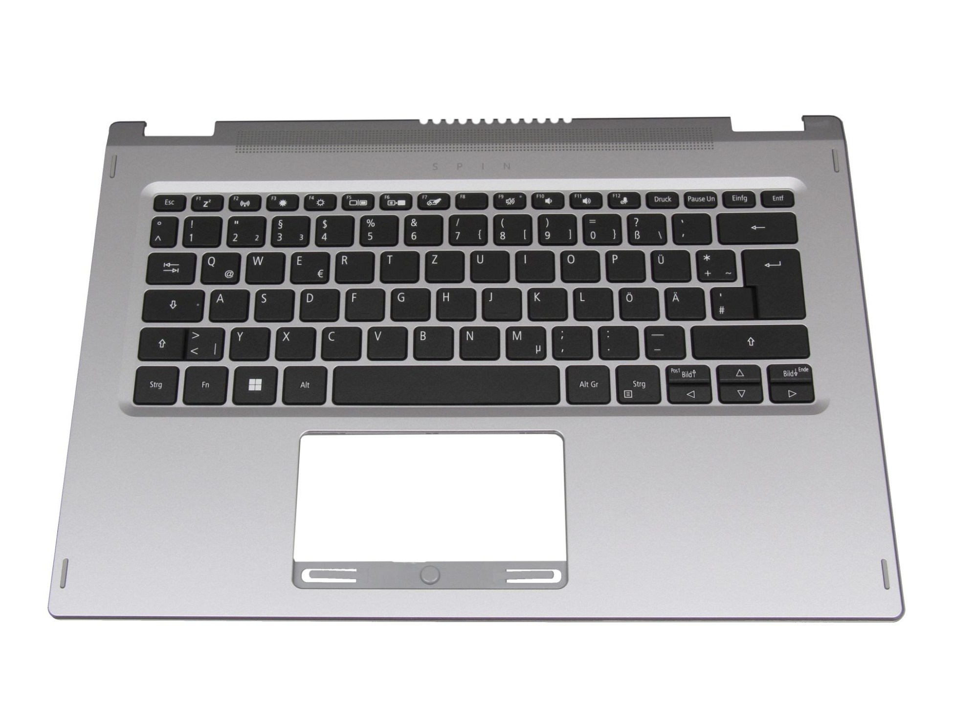 Acer NKI13132IL Tastatur inkl. Topcase DE (deutsch) schwarz/silber