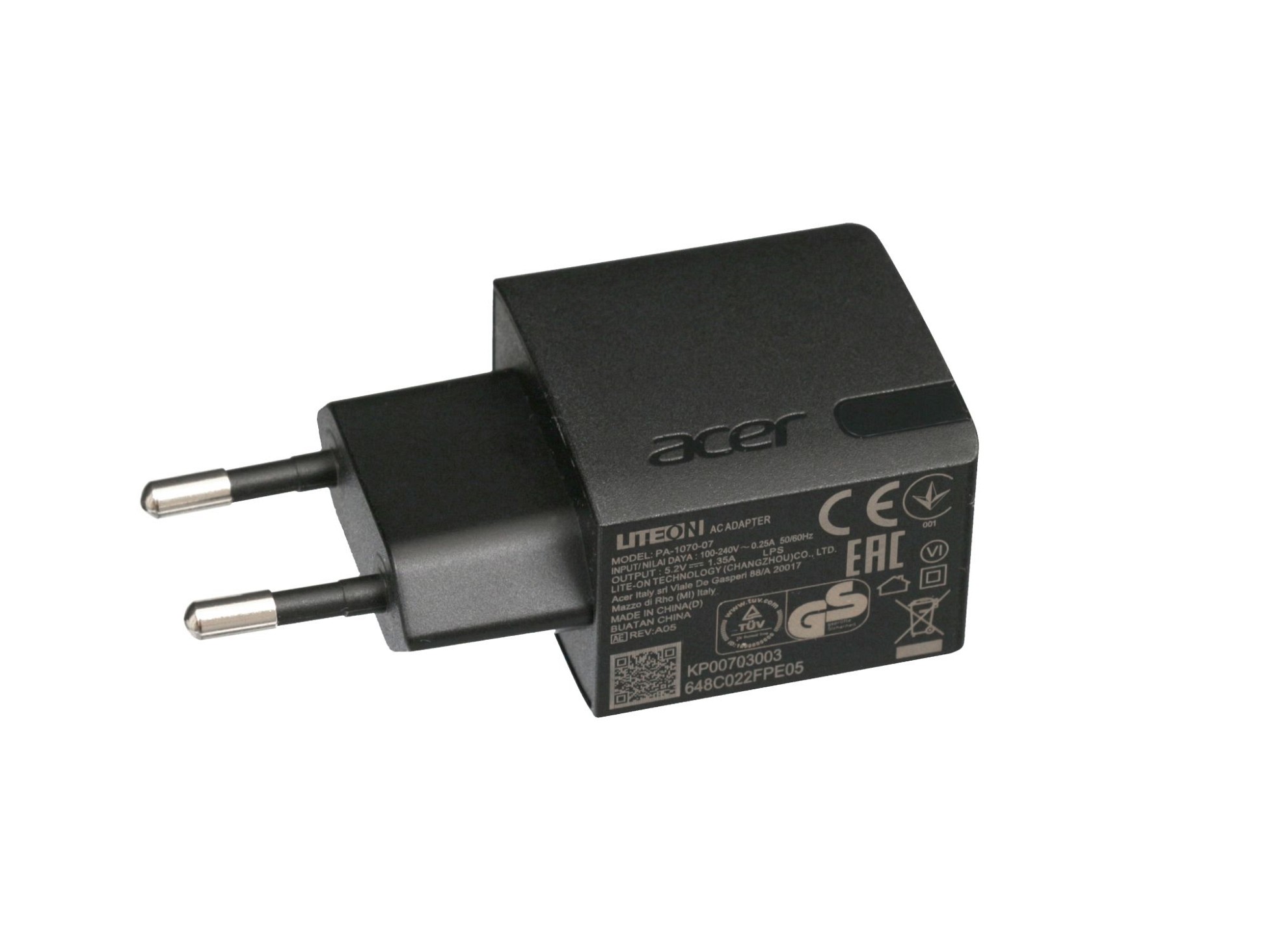 USB Netzteil 7 Watt EU Wallplug für Asus MeMo Pad 8 (ME581C)