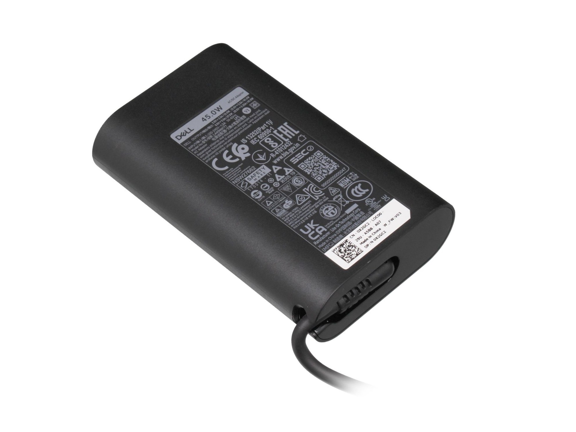 USB-C Netzteil 45 Watt für Dell Venue 8 Pro