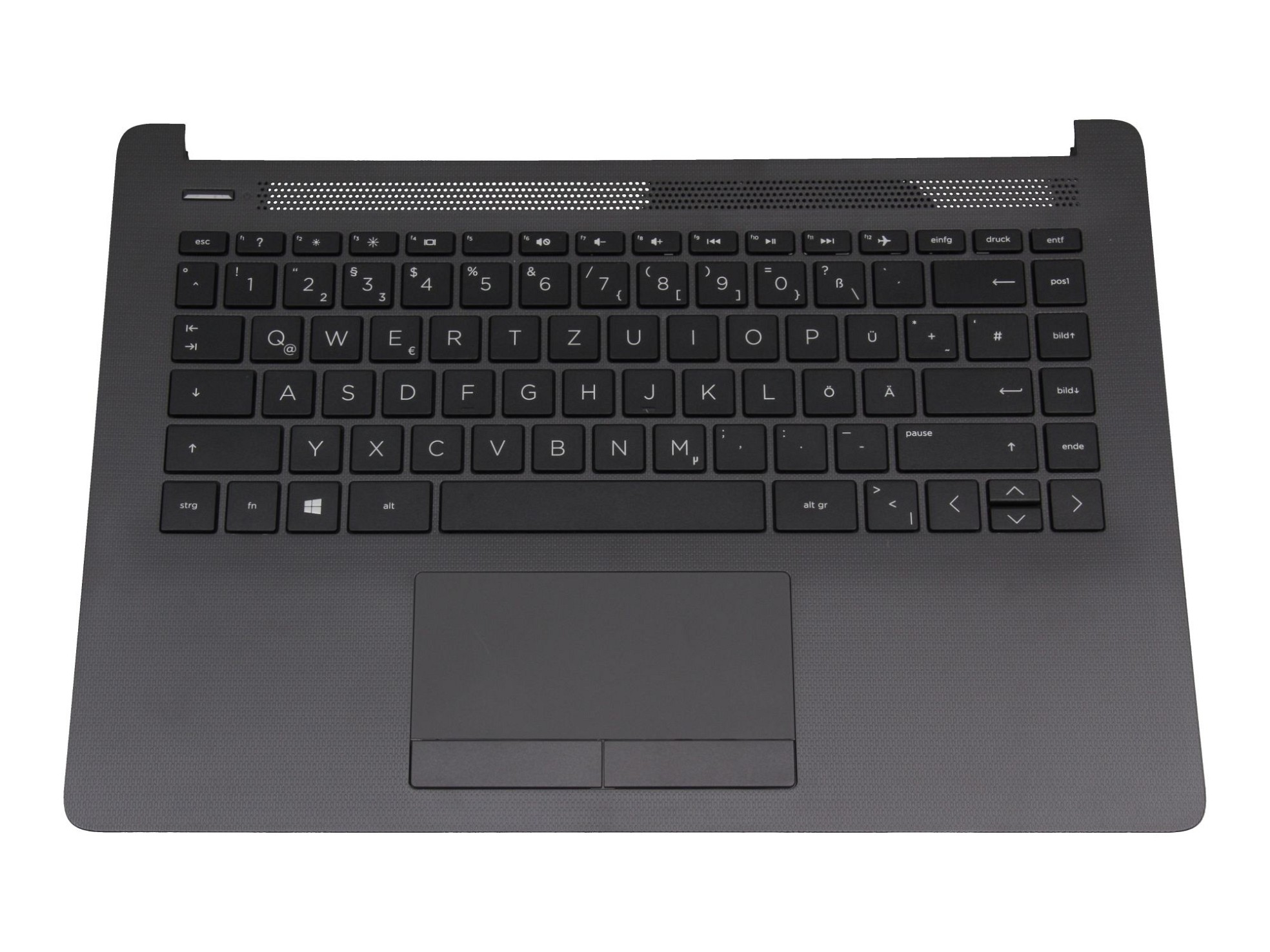 HP L44060-041 Tastatur inkl. Topcase DE (deutsch) schwarz/grau