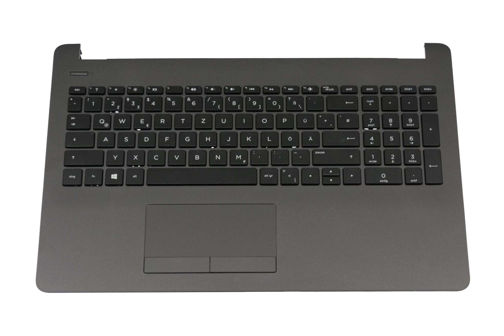 HP AP204000E20 Tastatur inkl. Topcase DE (deutsch) schwarz/grau