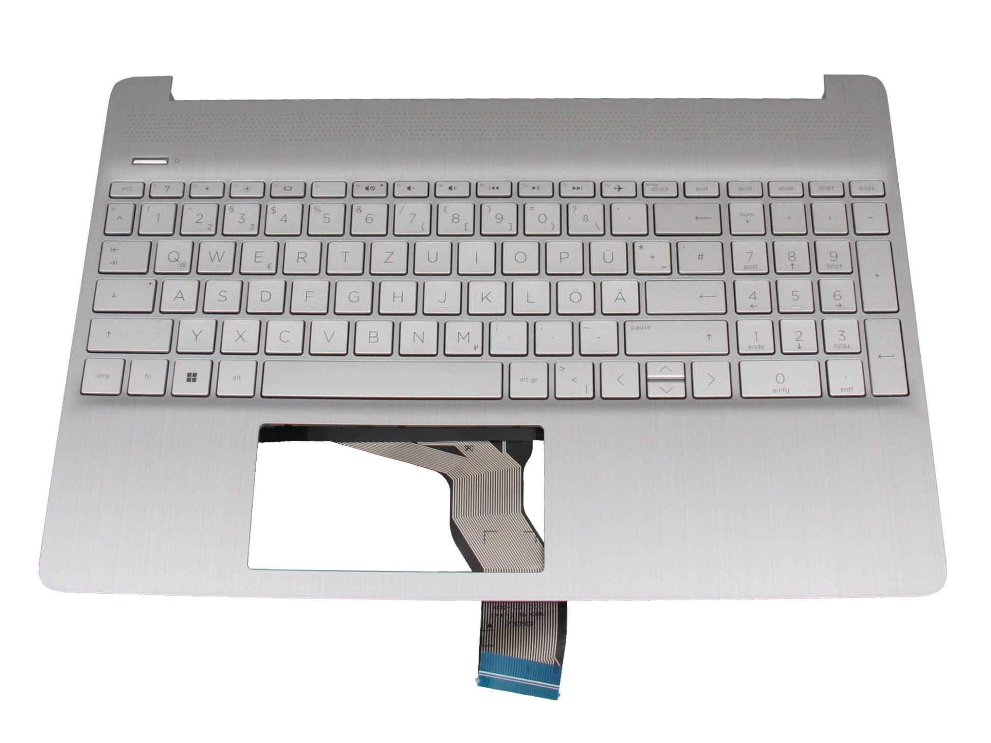 HP M17184-041 Tastatur inkl. Topcase DE (deutsch) silber/silber