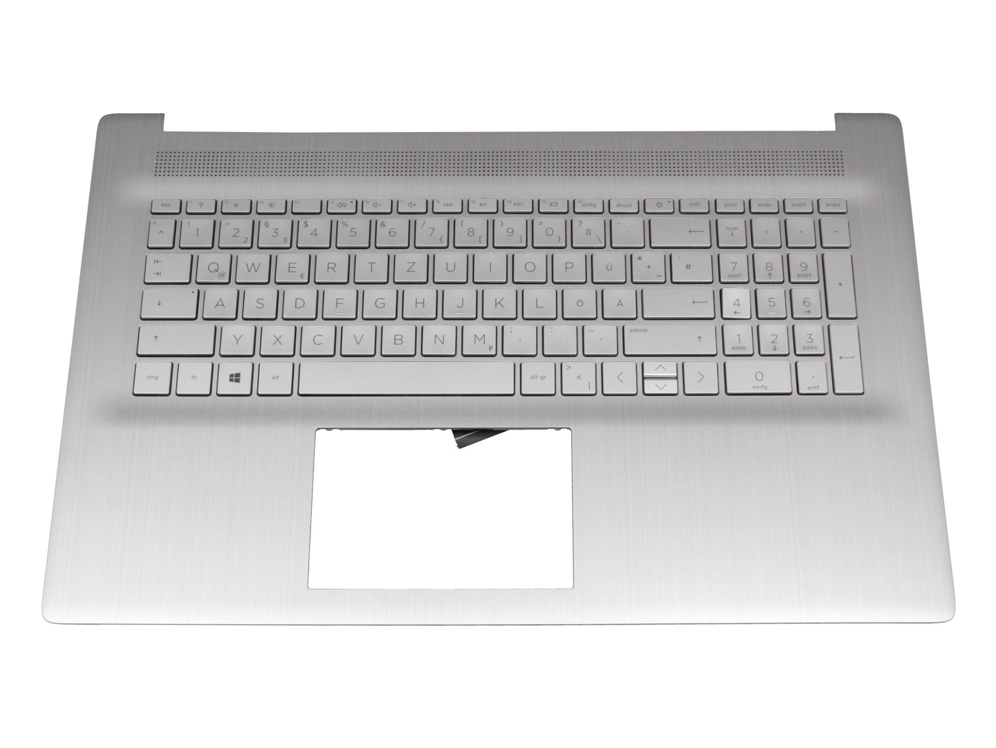 HP HPM19N83D06930 Tastatur inkl. Topcase DE (deutsch) silber/silber