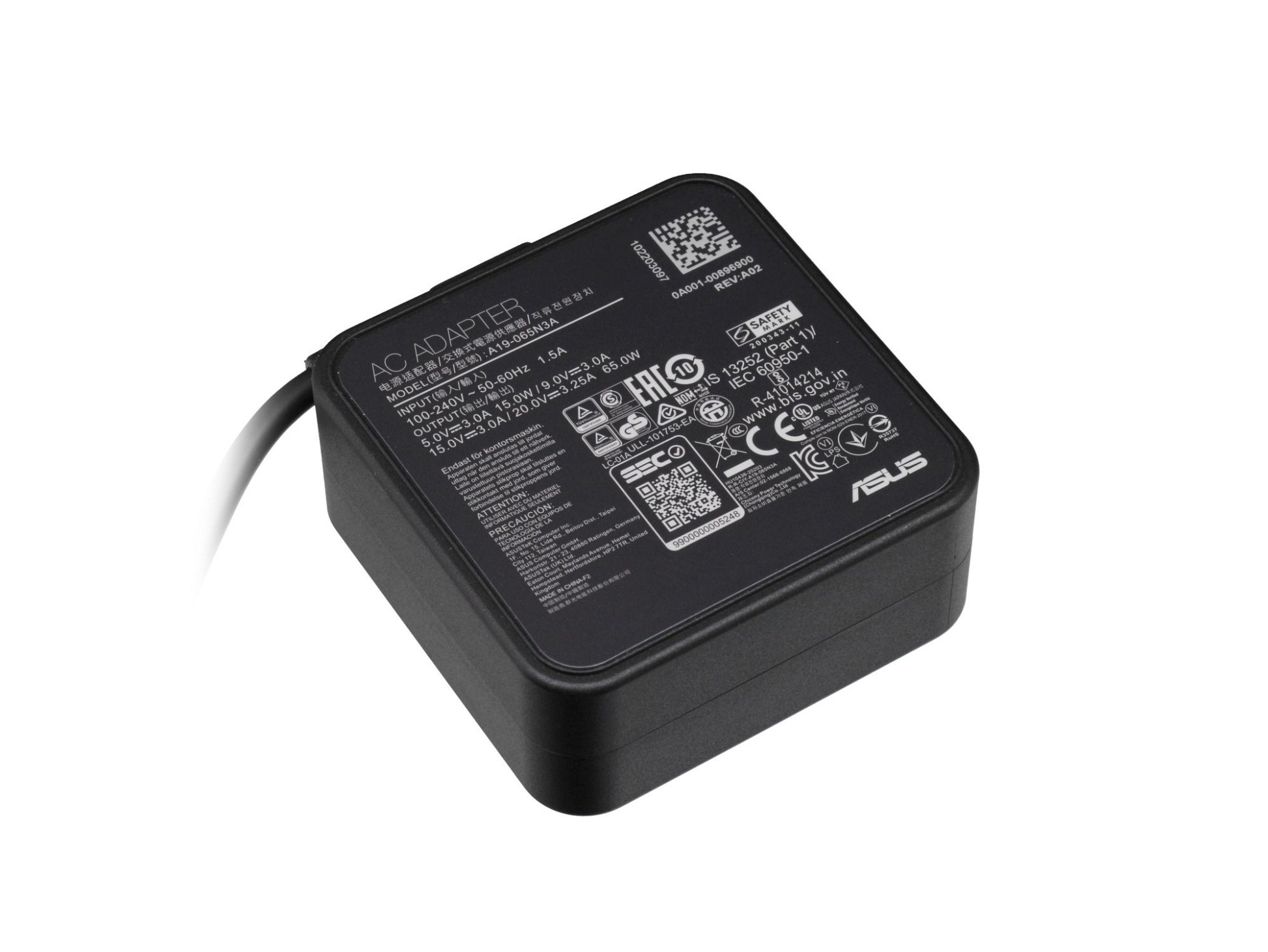 USB-C Netzteil 65,0 Watt für Asus ZenBook 13 UM325UA