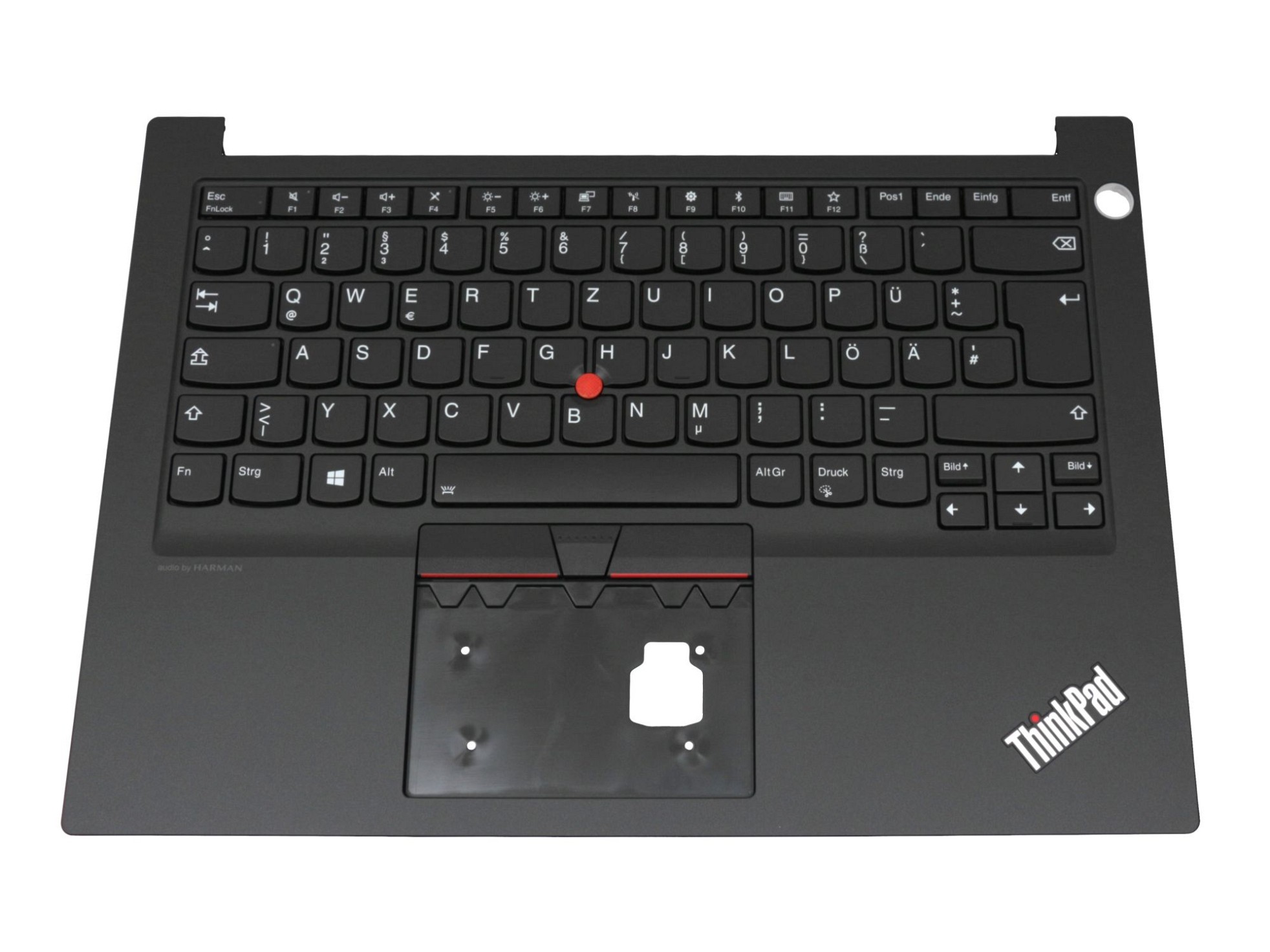 Lenovo 5M10V17046 Tastatur inkl. Topcase DE (deutsch) schwarz/schwarz mit Backlight und Mouse-Stick