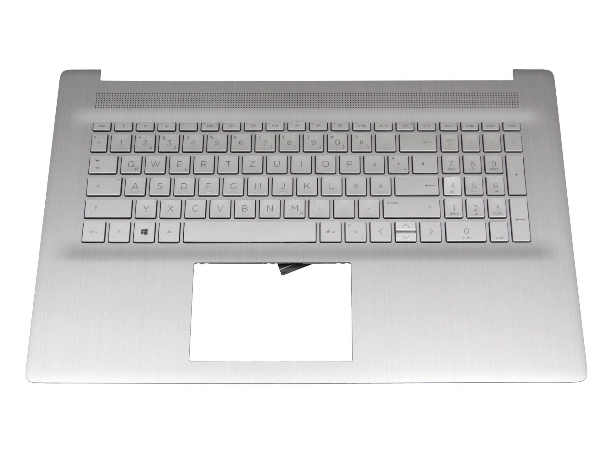 HP M50458-041 Tastatur inkl. Topcase DE (deutsch) silber/silber