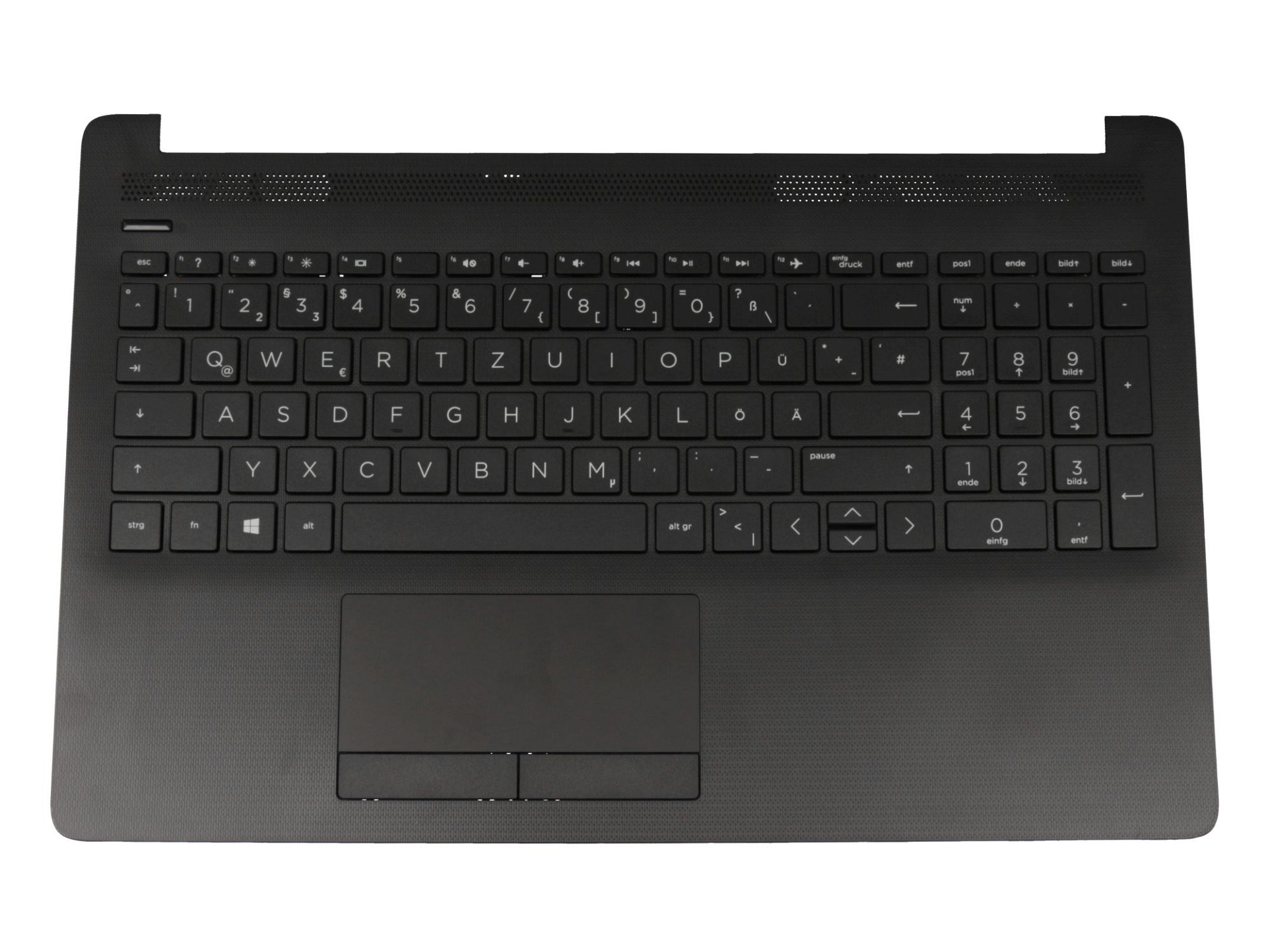 HP L20387-041 Tastatur inkl. Topcase DE (deutsch) schwarz/schwarz (Rautenmuster)