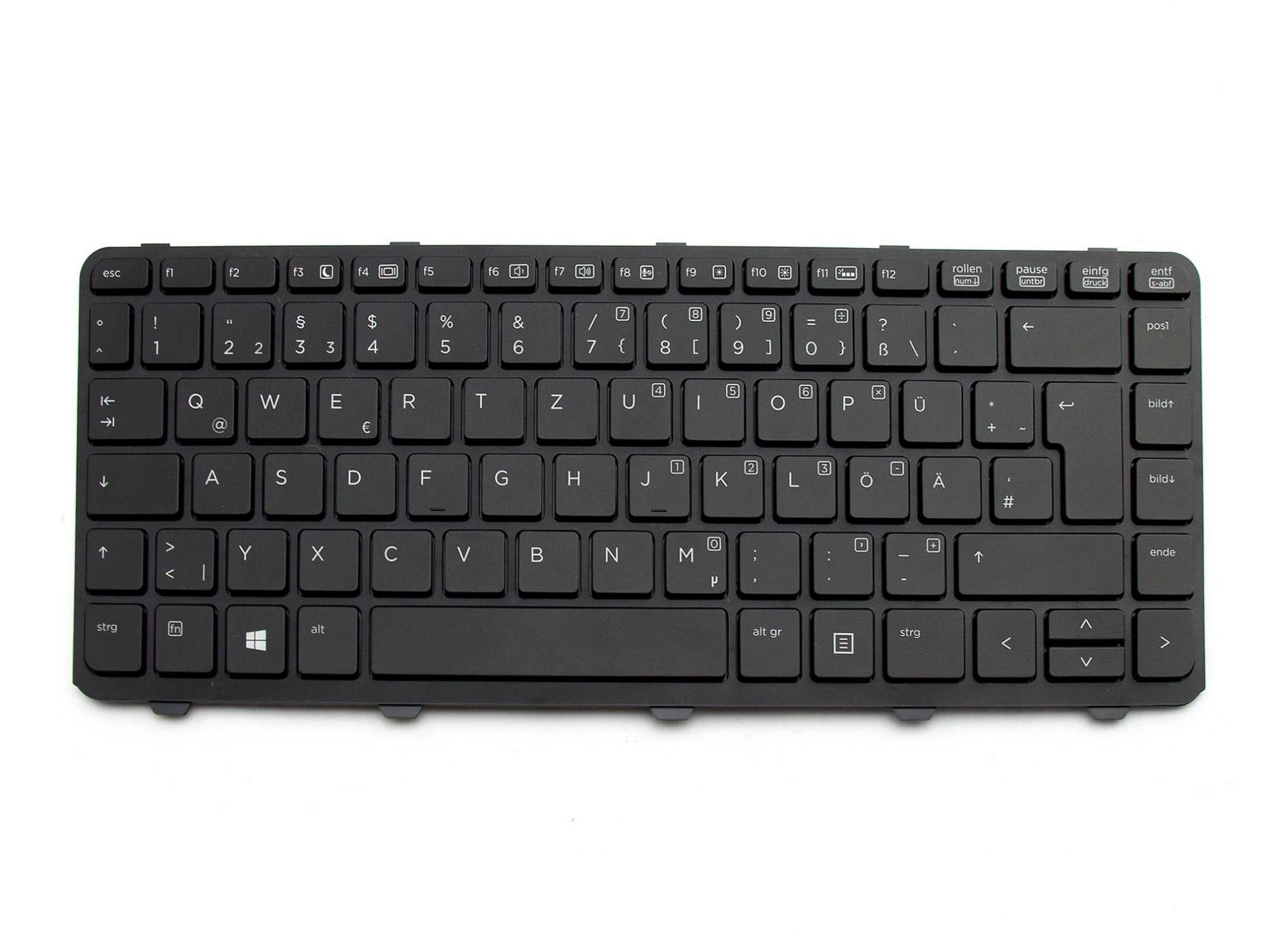 HP 767476-041 Tastatur DE (deutsch) schwarz/schwarz mit Backlight