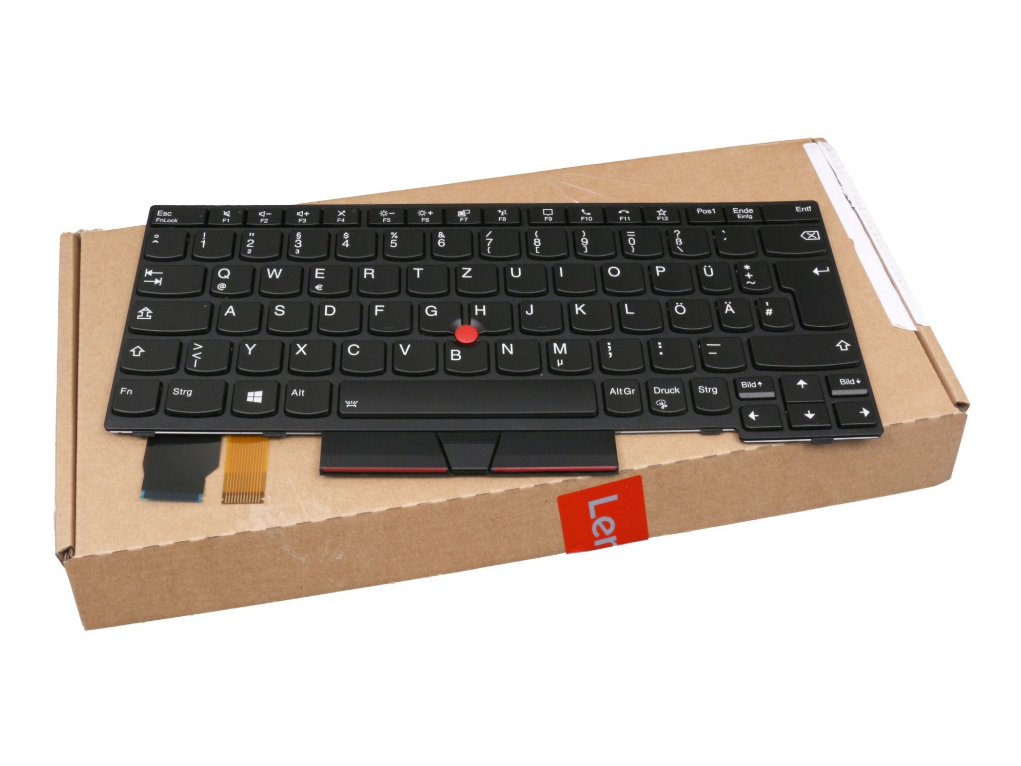 Lenovo LIM17F16D0J3875 Tastatur DE (deutsch) schwarz/schwarz mit Backlight und Mouse-Stick