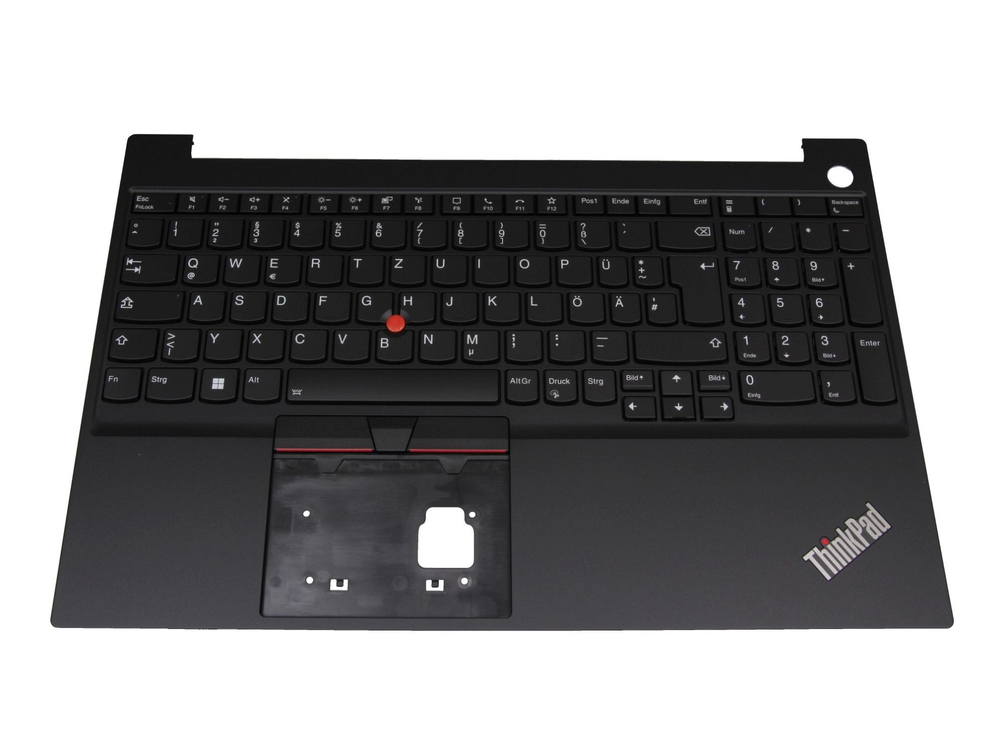 Lenovo NBLC9 Tastatur inkl. Topcase DE (deutsch) schwarz/schwarz mit Backlight und Mouse-Stick
